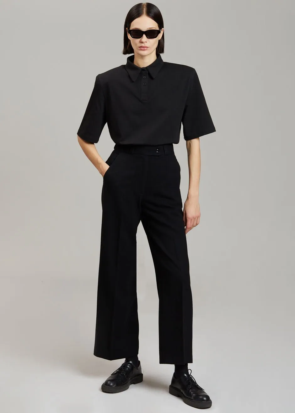 Rane Padded Shoulder Polo - Black sold by Frankie Shop product image thumbnail 5