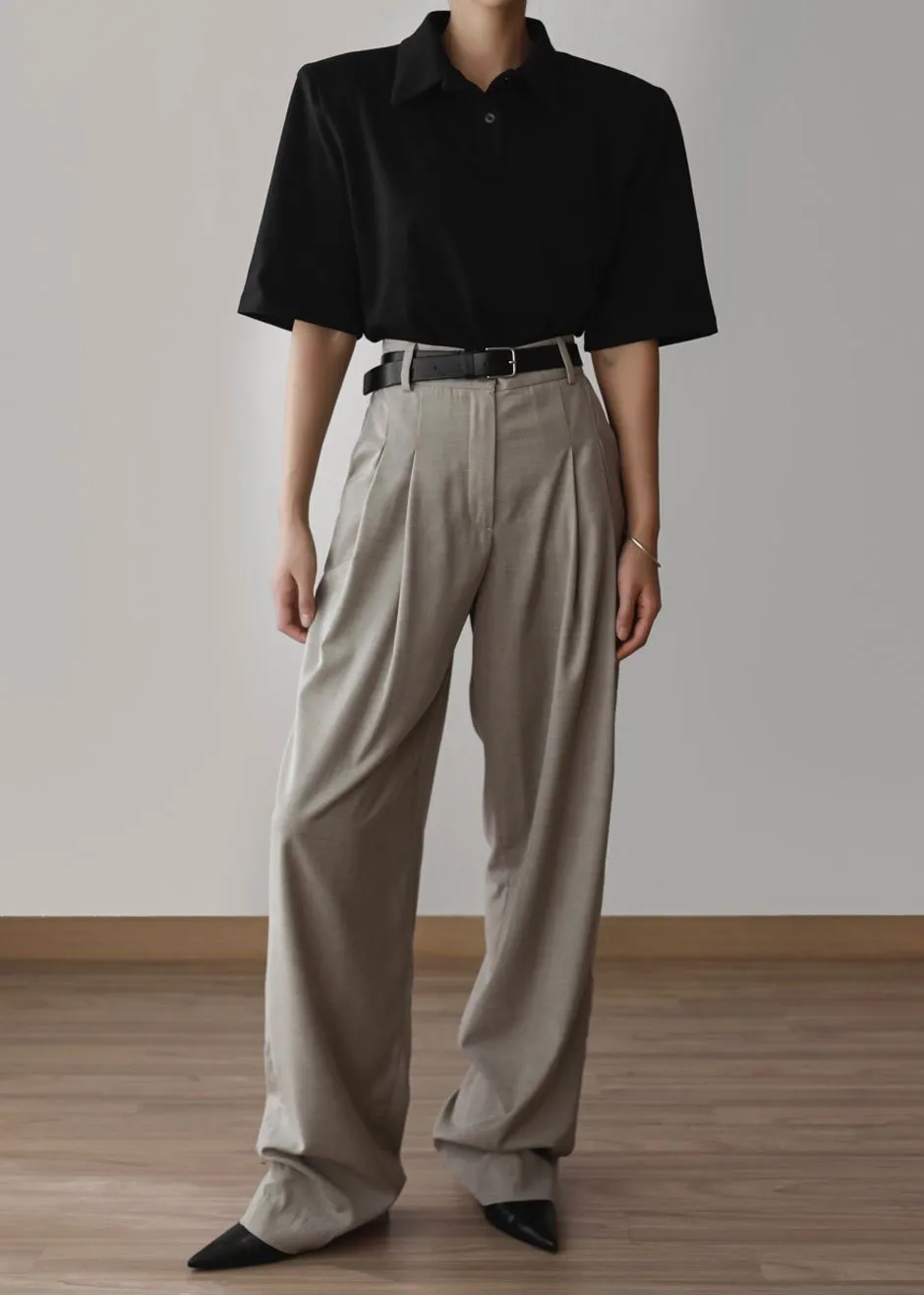 Rane Padded Shoulder Polo - Black sold by Frankie Shop product image thumbnail 3