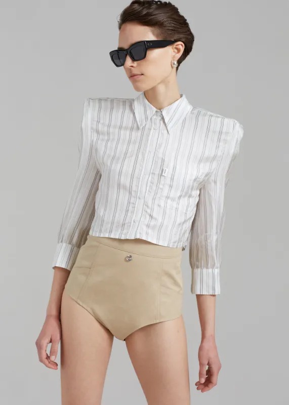 Coperni Power Shirt - Ivory sold by Frankie Shop