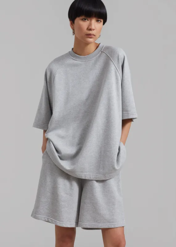 Newton Sweat Tee - Grey sold by Frankie Shop