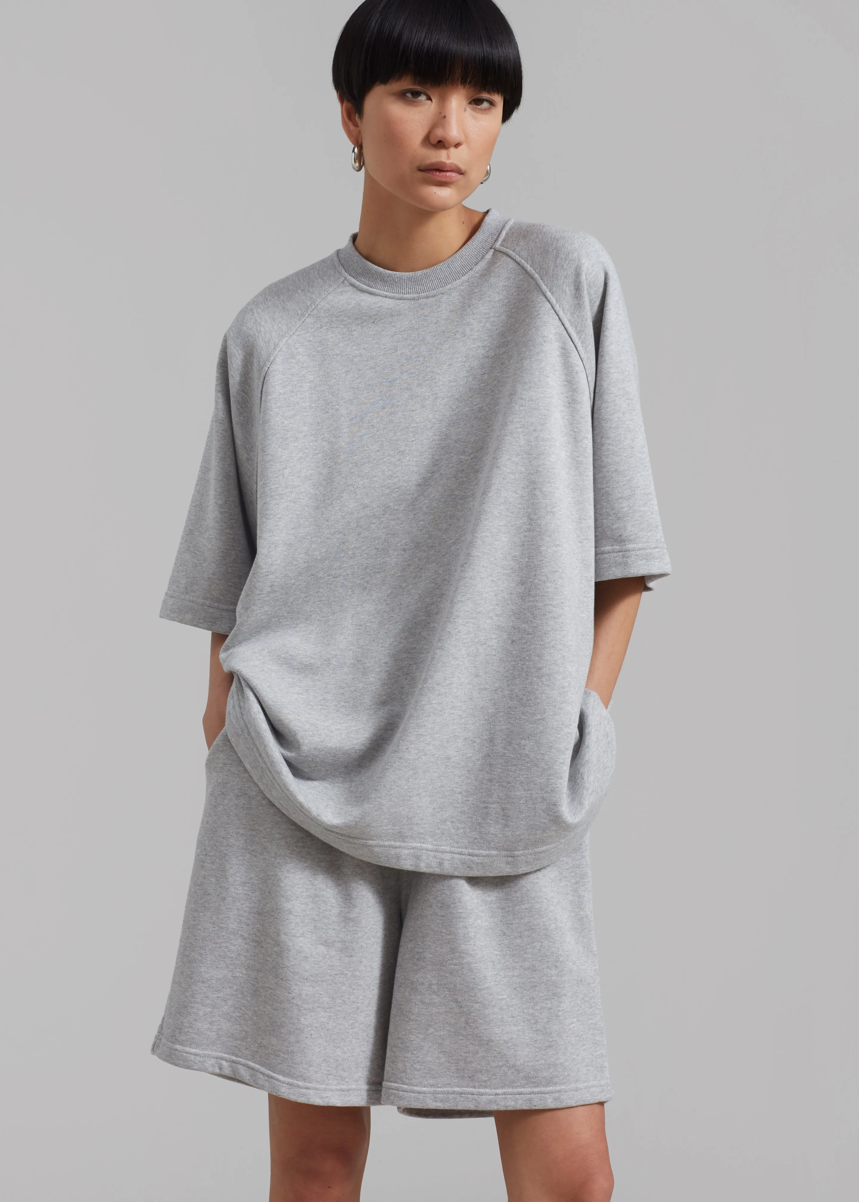 Newton Sweat Tee - Grey sold by Frankie Shop