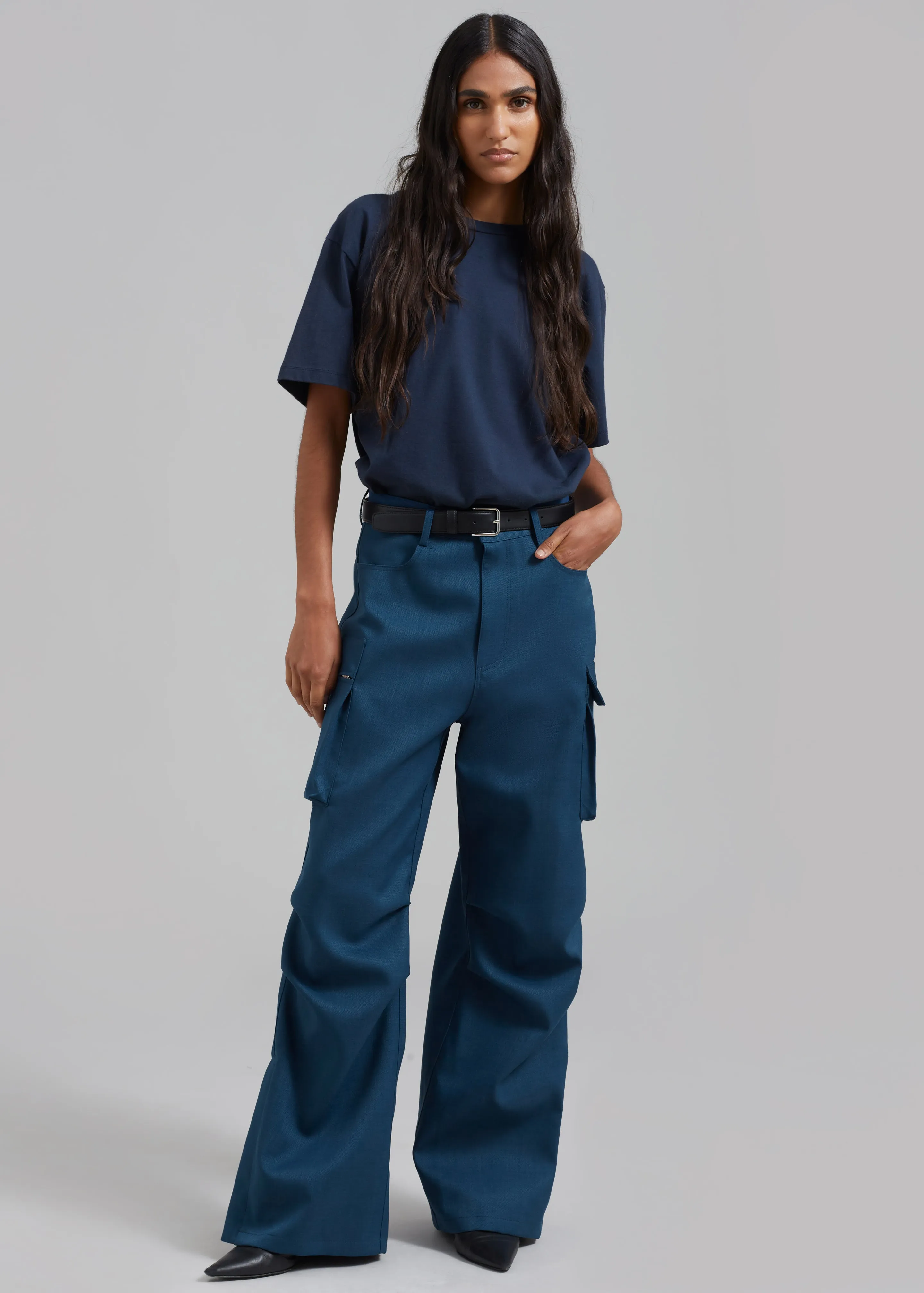 Valo Cargo Pants - Navy sold by Frankie Shop product image thumbnail 4