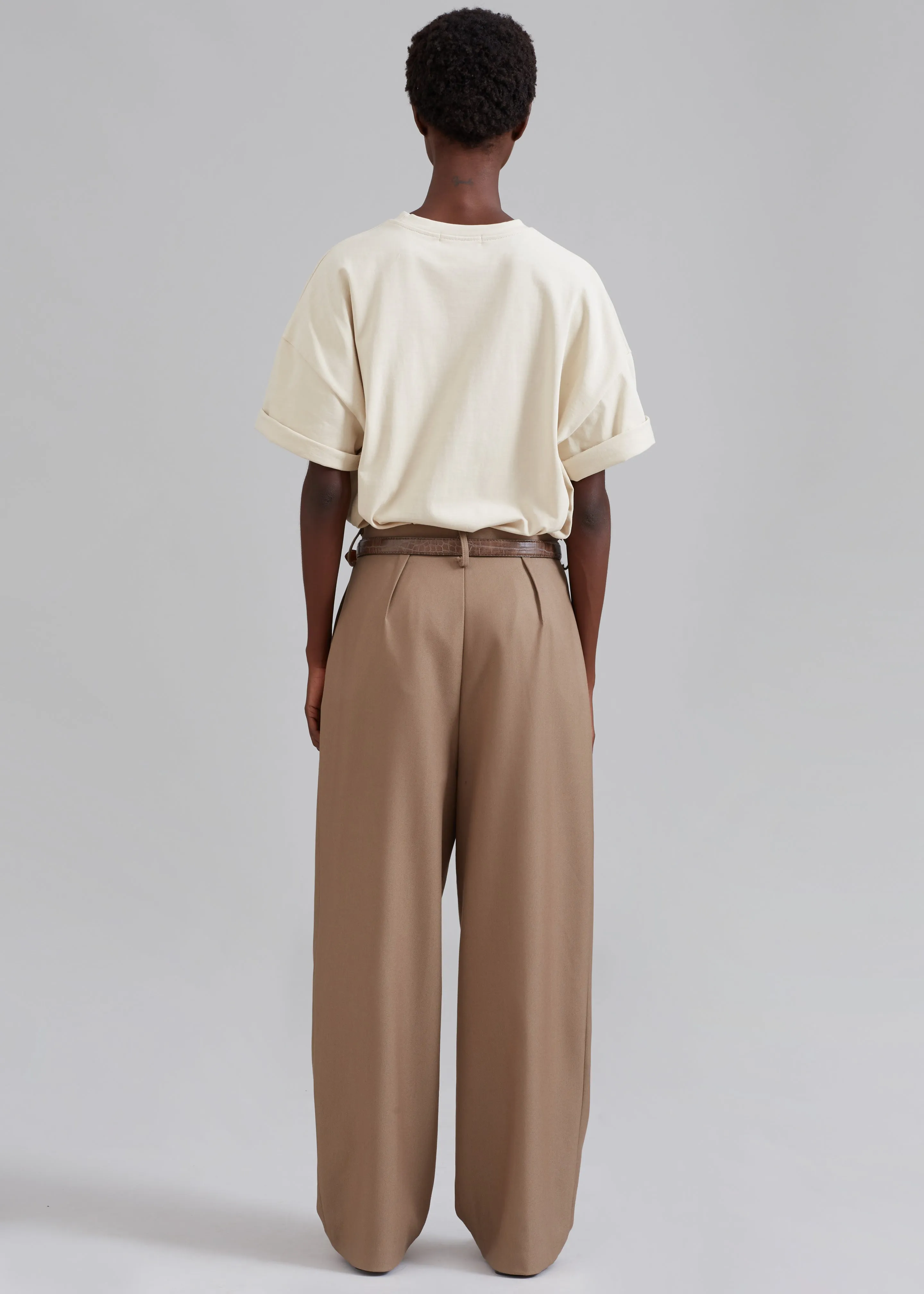 Faro Boxy Tee - Beige sold by Frankie Shop product image thumbnail 4