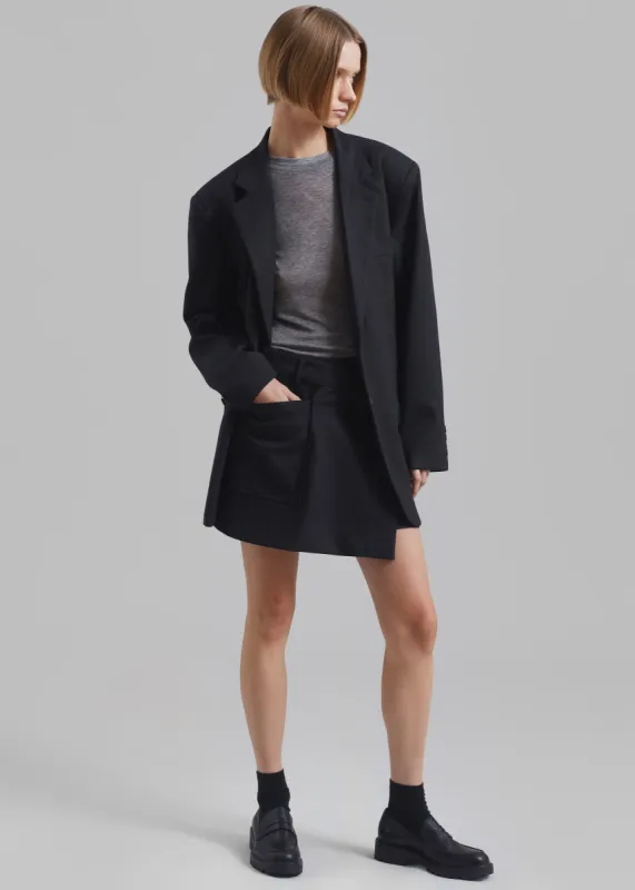 Aris Blazer - Black Pinstripe sold by Frankie Shop