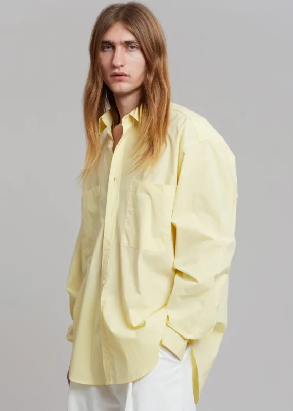 Gus Oversized Shirt - Lemon sold by Frankie Shop