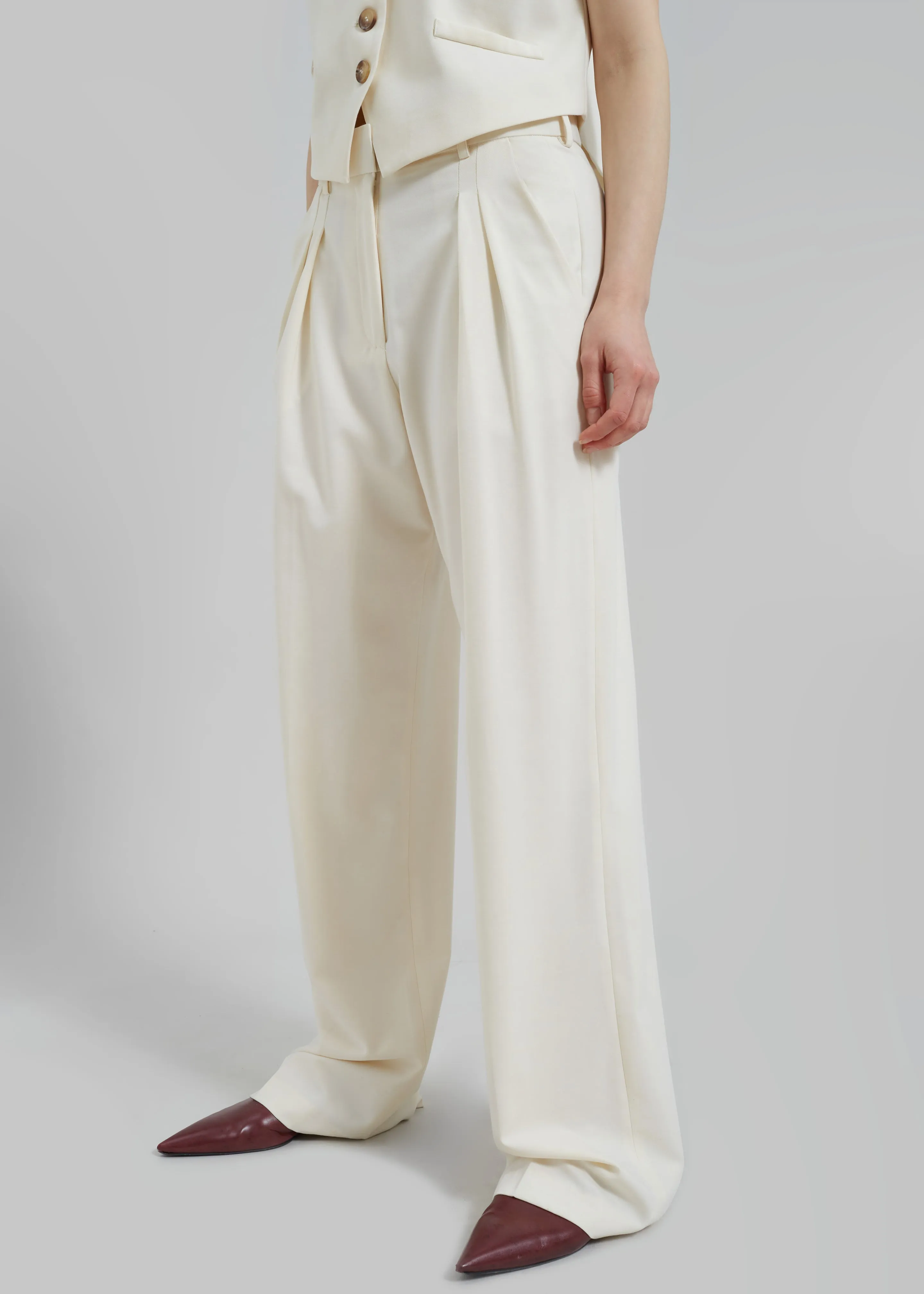 Solaqua The Leon Pants - Ivory sold by Frankie Shop product image thumbnail 2