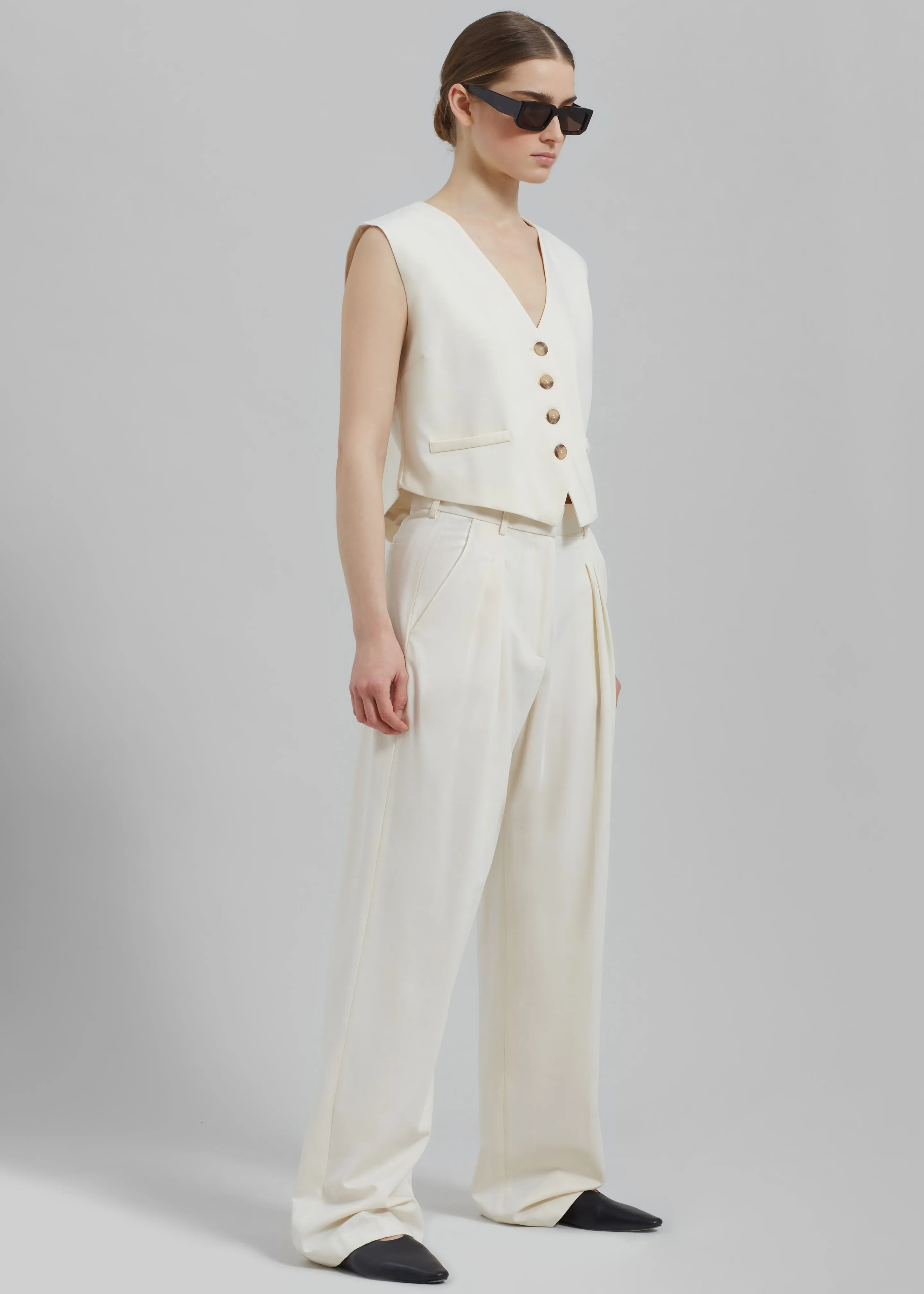 Solaqua The Leon Pants - Ivory sold by Frankie Shop product image thumbnail 4