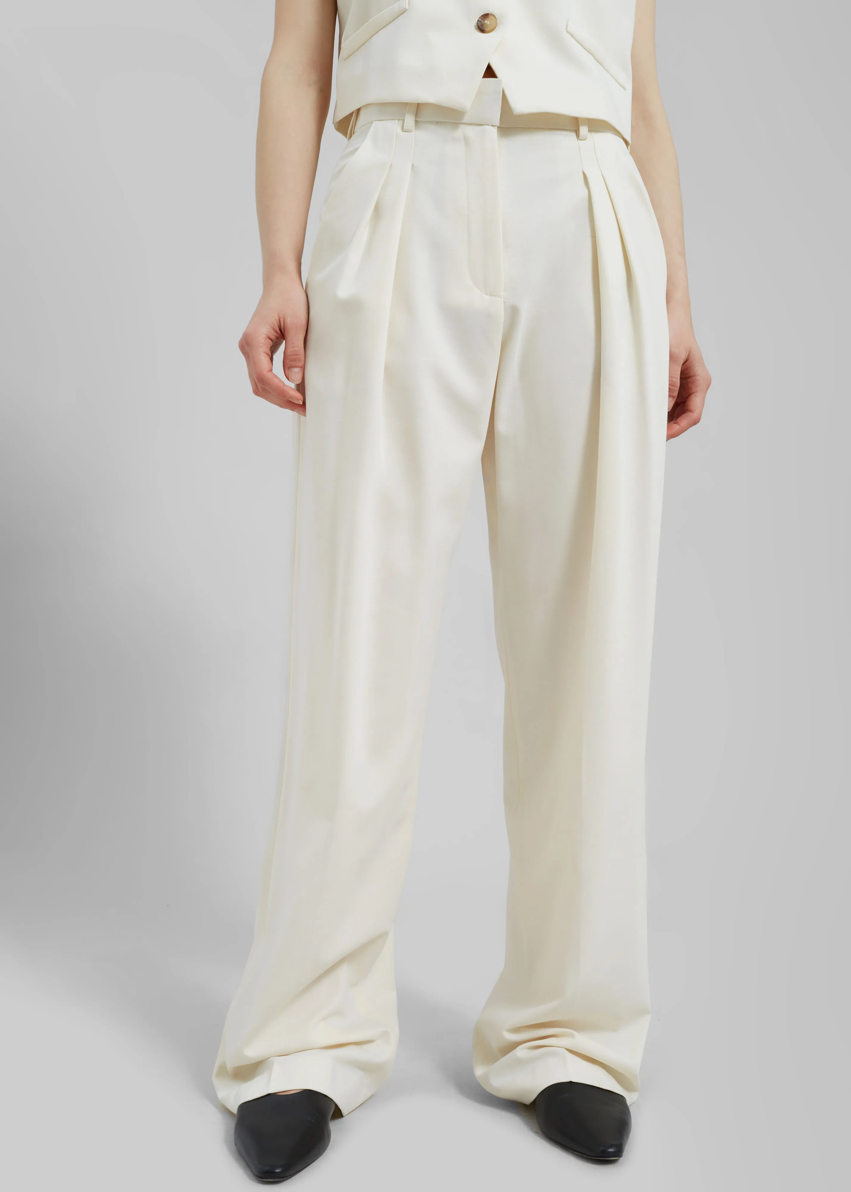 Solaqua The Leon Pants - Ivory sold by Frankie Shop product image thumbnail 5