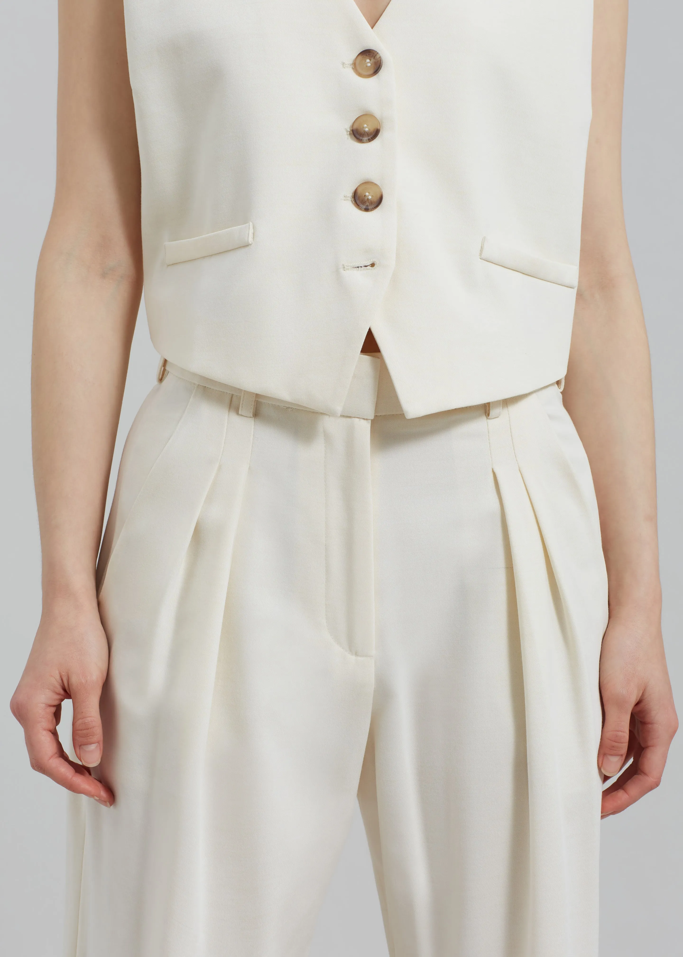 Solaqua The Leon Pants - Ivory sold by Frankie Shop product image thumbnail 3