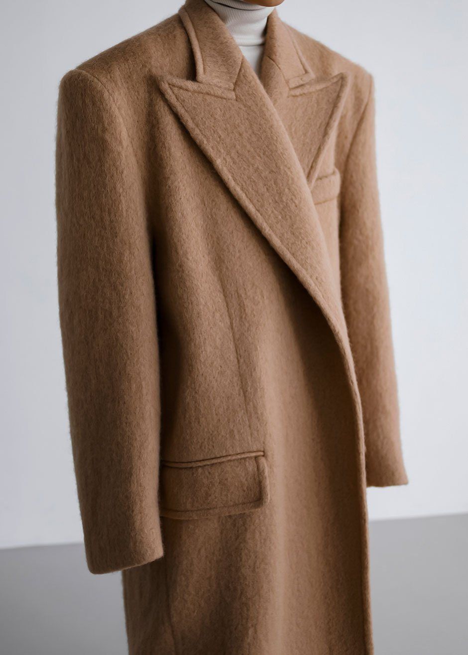 John Oversized Coat - Camel sold by Frankie Shop