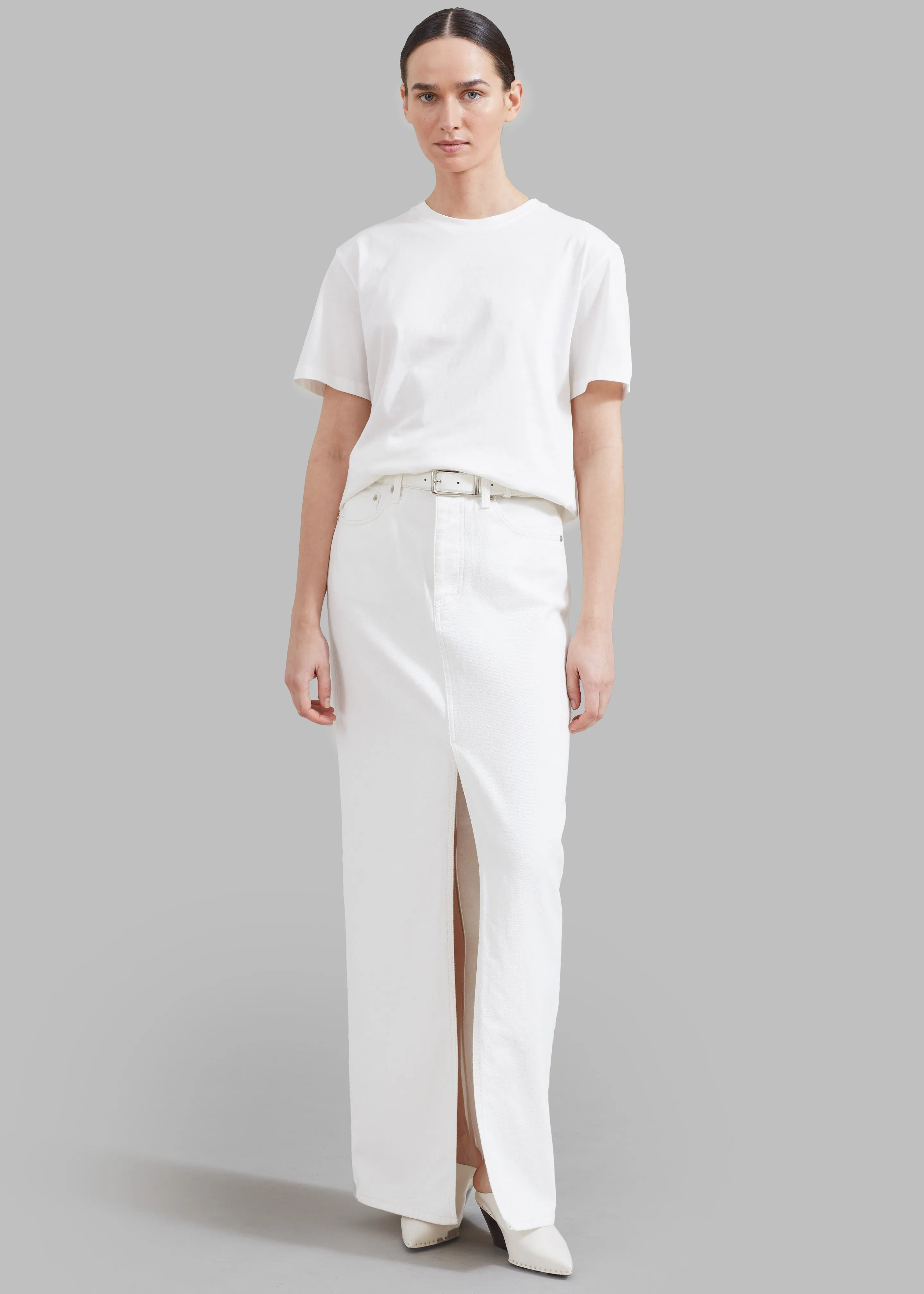 Texas Denim Pencil Skirt - Off White sold by Frankie Shop product image thumbnail 3