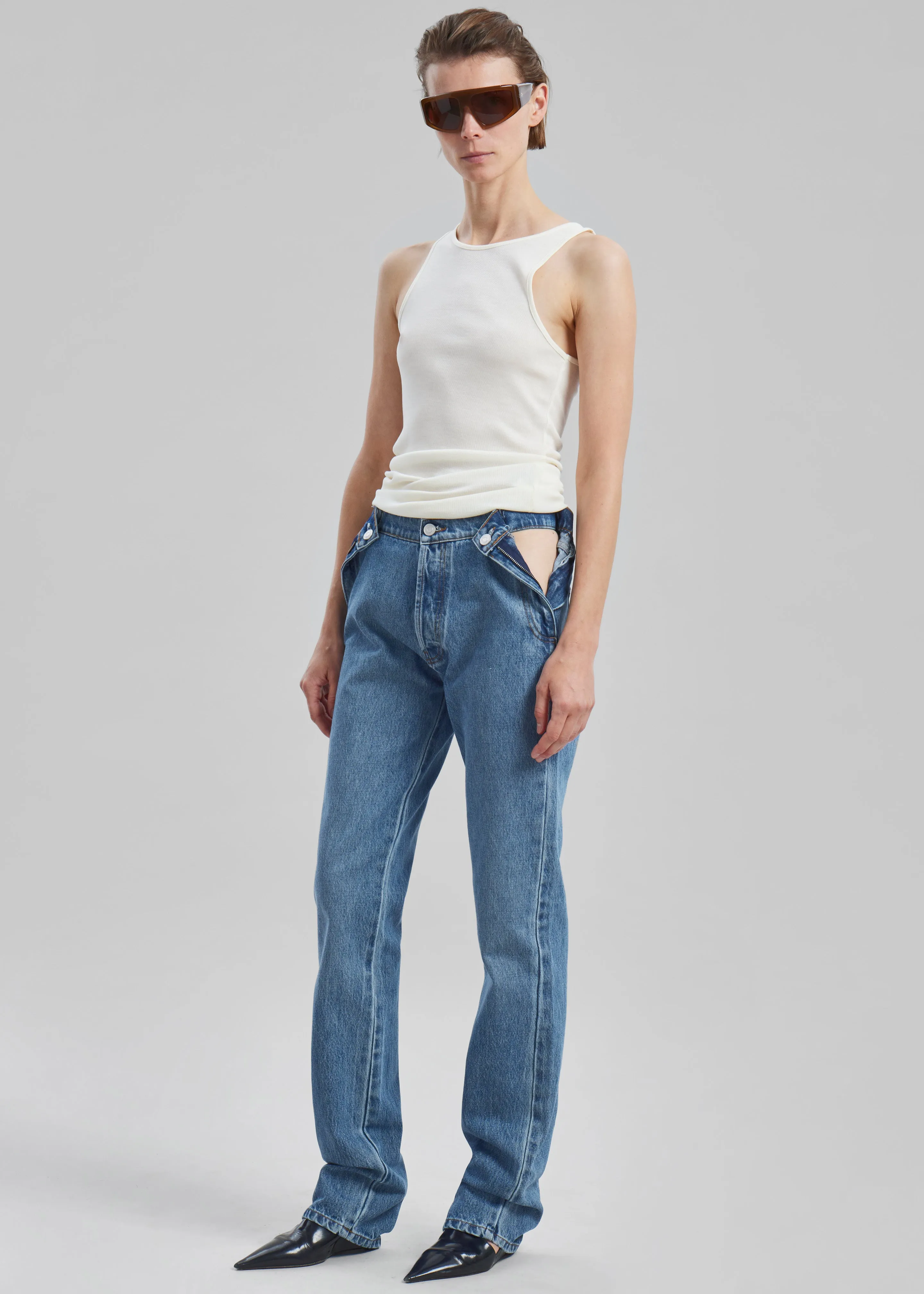 Coperni Open Hip Trousers - Washed Blue sold by Frankie Shop product image thumbnail 5