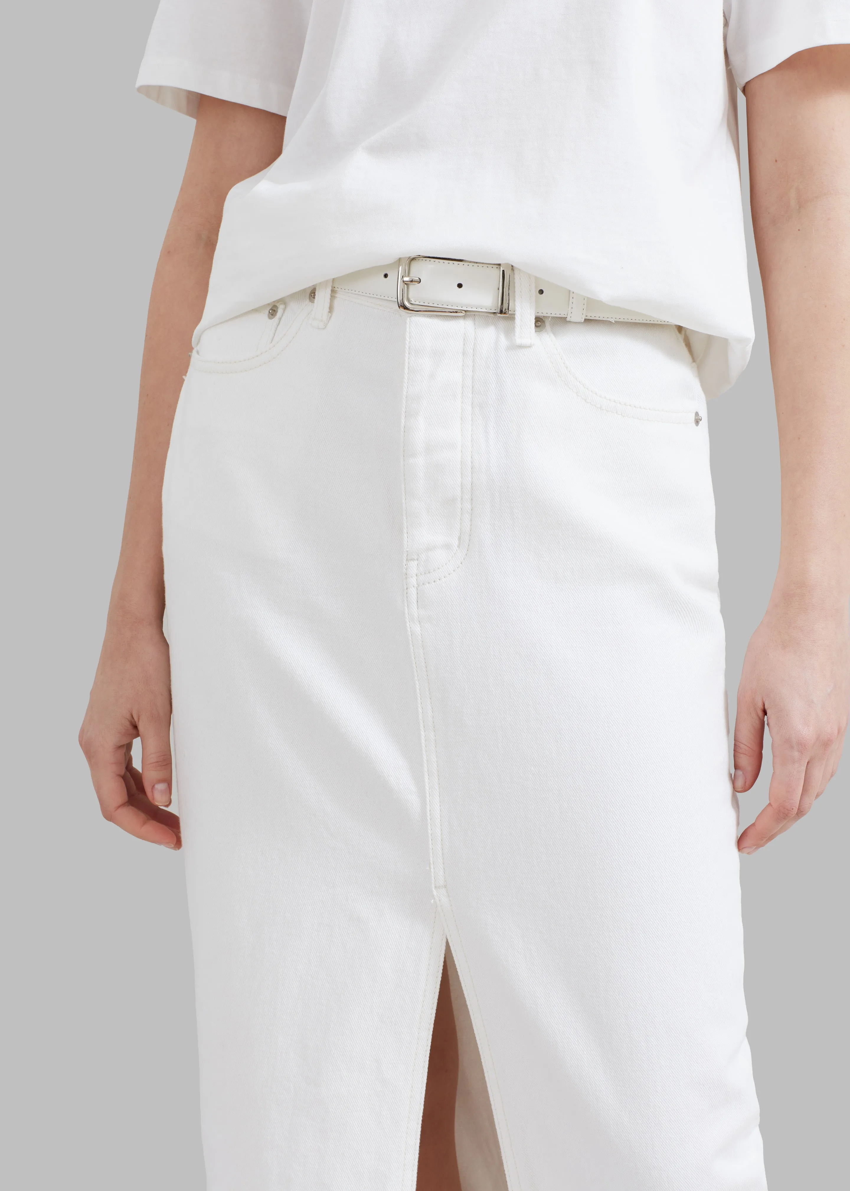 Texas Denim Pencil Skirt - Off White sold by Frankie Shop product image thumbnail 2