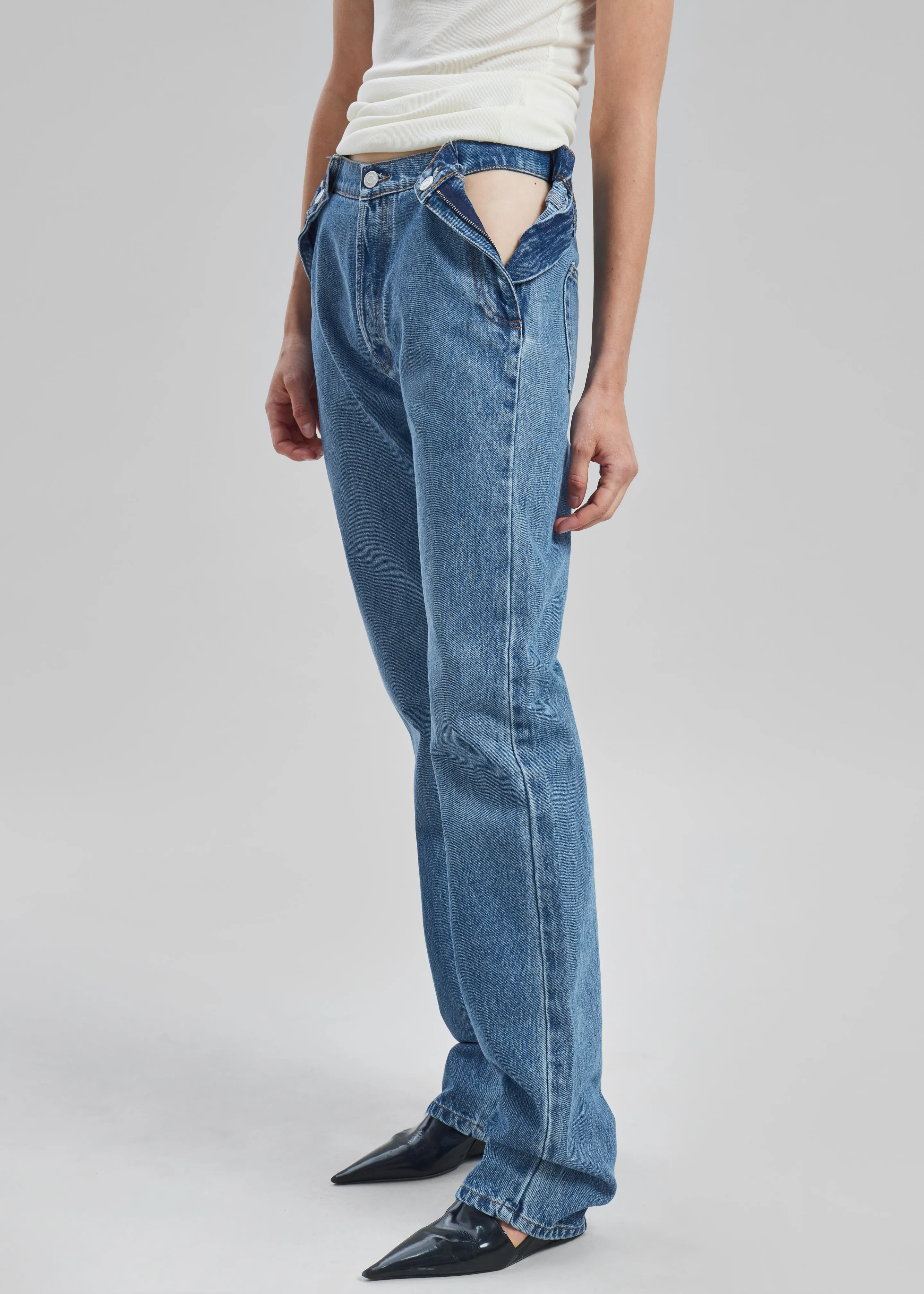 Coperni Open Hip Trousers - Washed Blue sold by Frankie Shop product image thumbnail 4