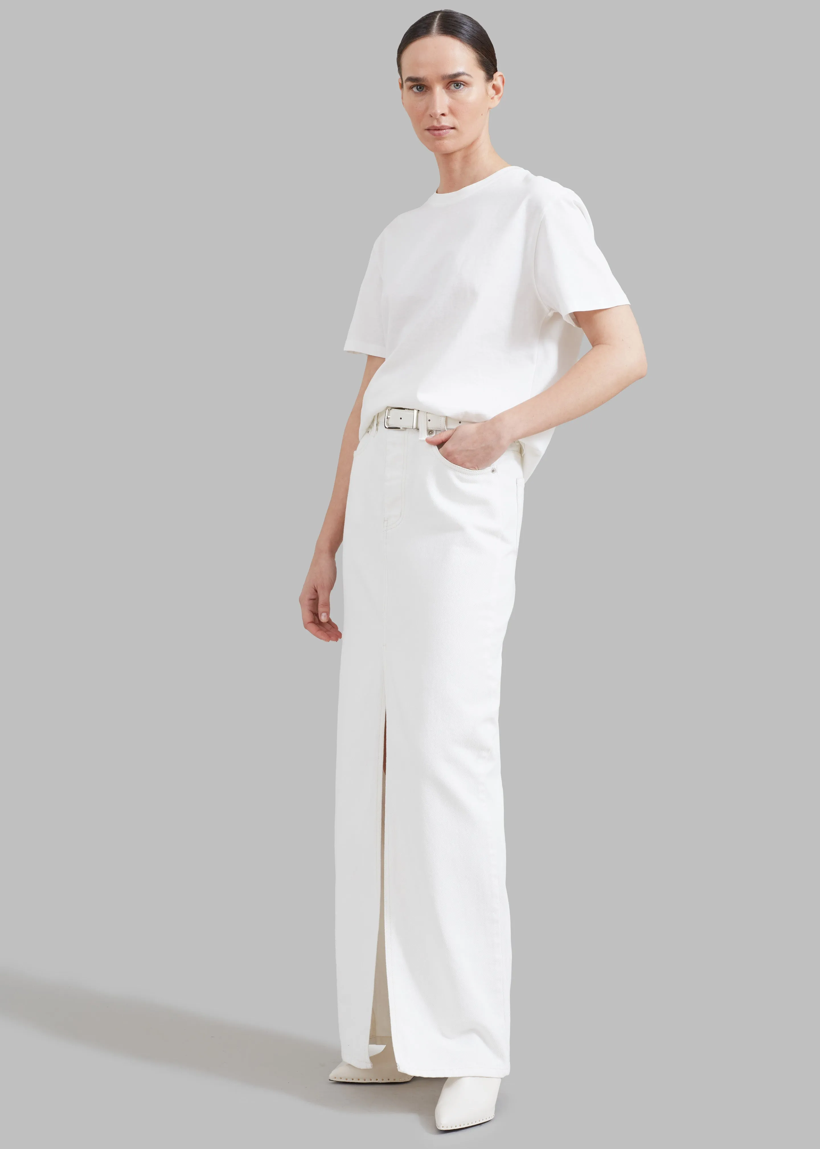 Texas Denim Pencil Skirt - Off White sold by Frankie Shop product image thumbnail 4