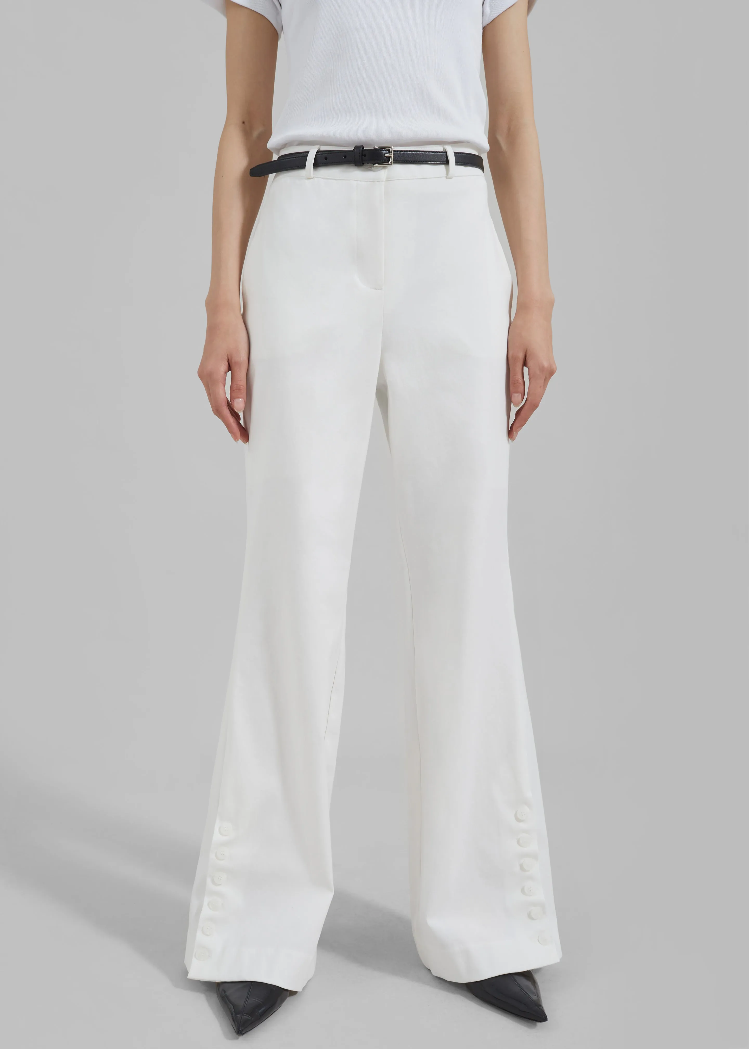 Michelle Flare Pants - Ivory sold by Frankie Shop product image thumbnail 4