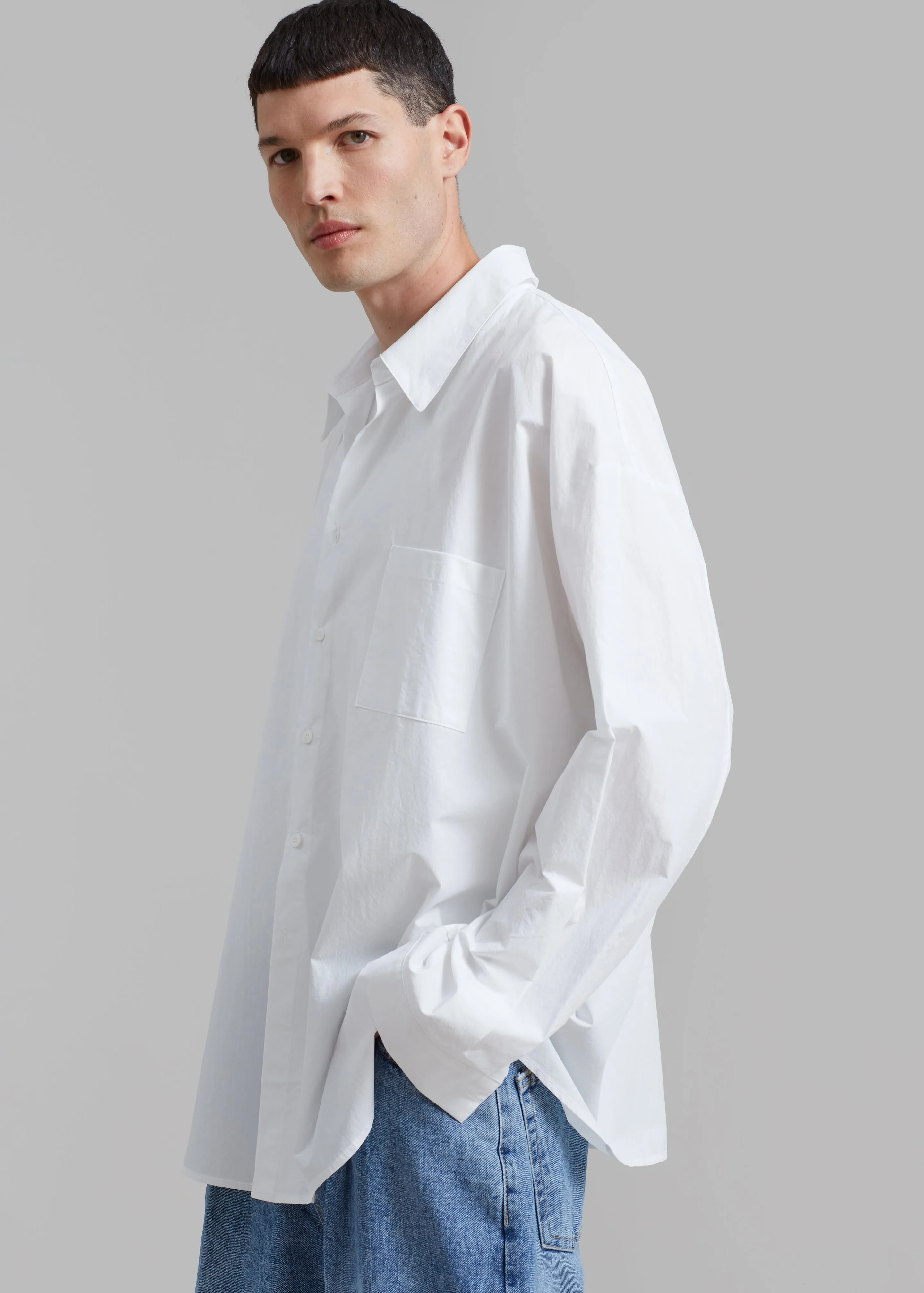Darren Oversized Shirt - White sold by Frankie Shop product image thumbnail 5