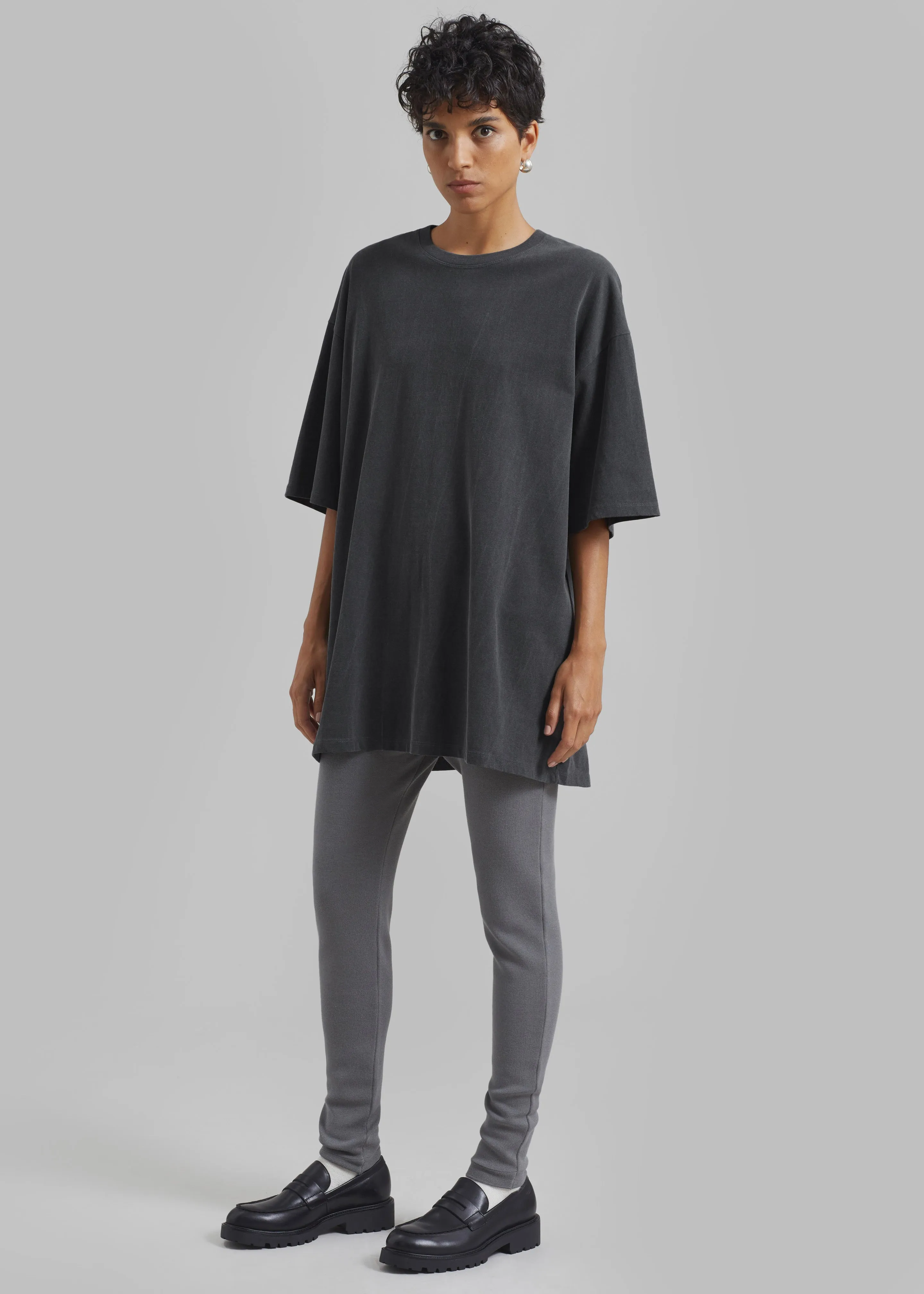 Avak Oversized Tee - Charcoal sold by Frankie Shop