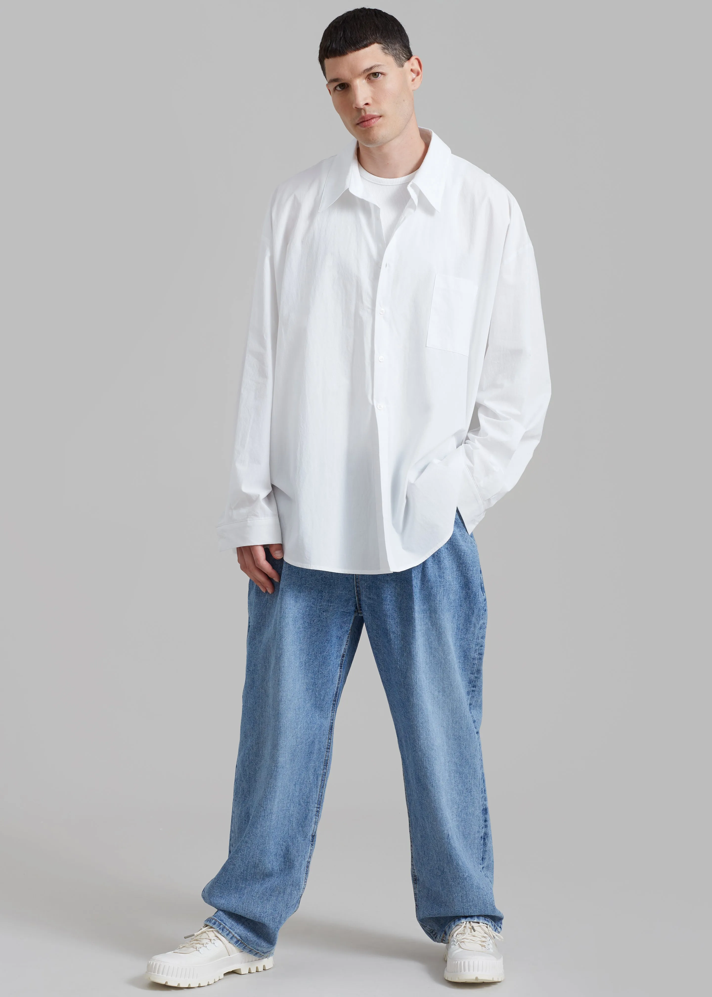 Darren Oversized Shirt - White sold by Frankie Shop