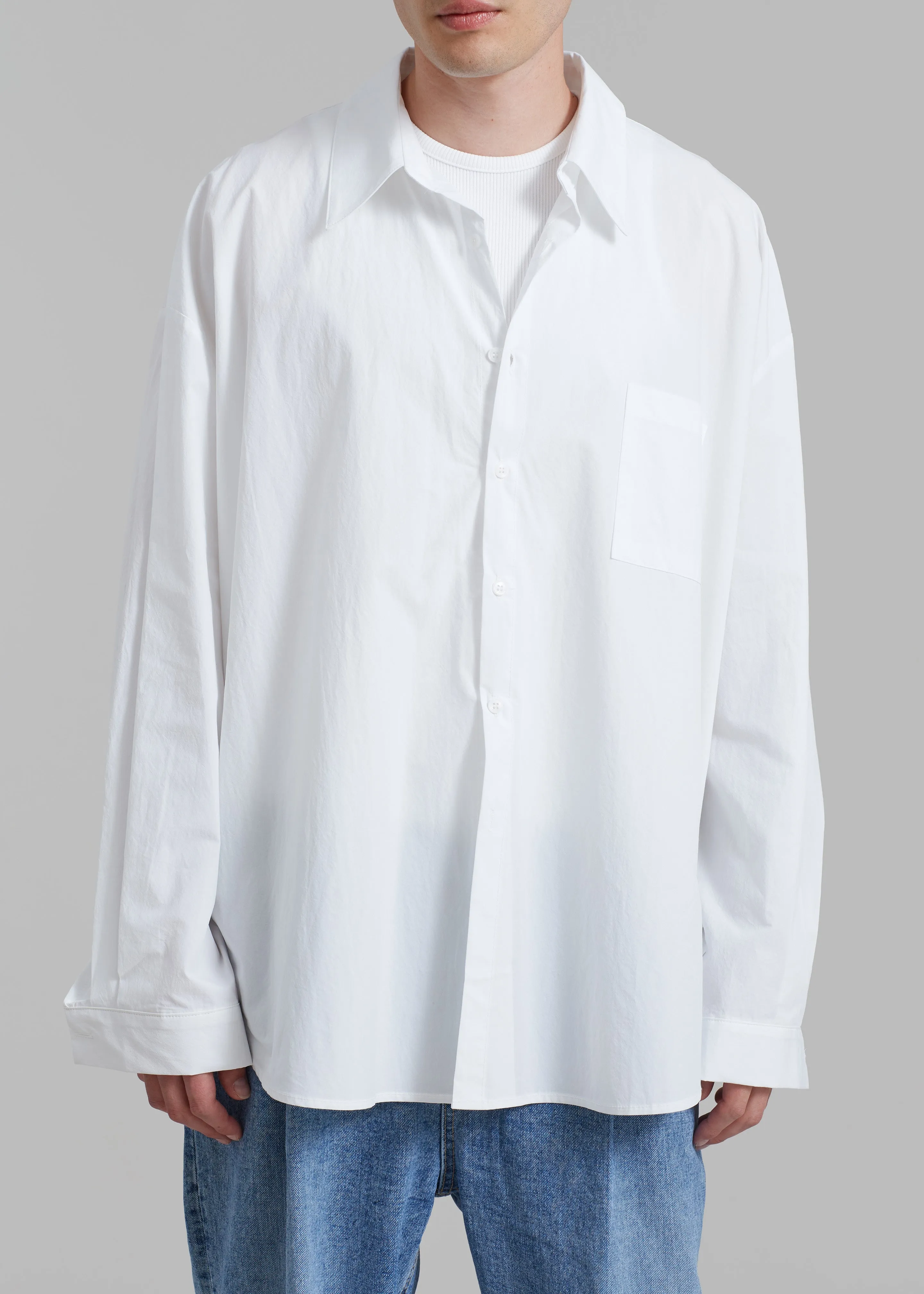 Darren Oversized Shirt - White sold by Frankie Shop product image thumbnail 4