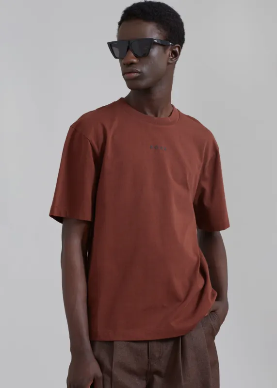 Róhe Logo Oversized T-Shirt - Caramel sold by Frankie Shop