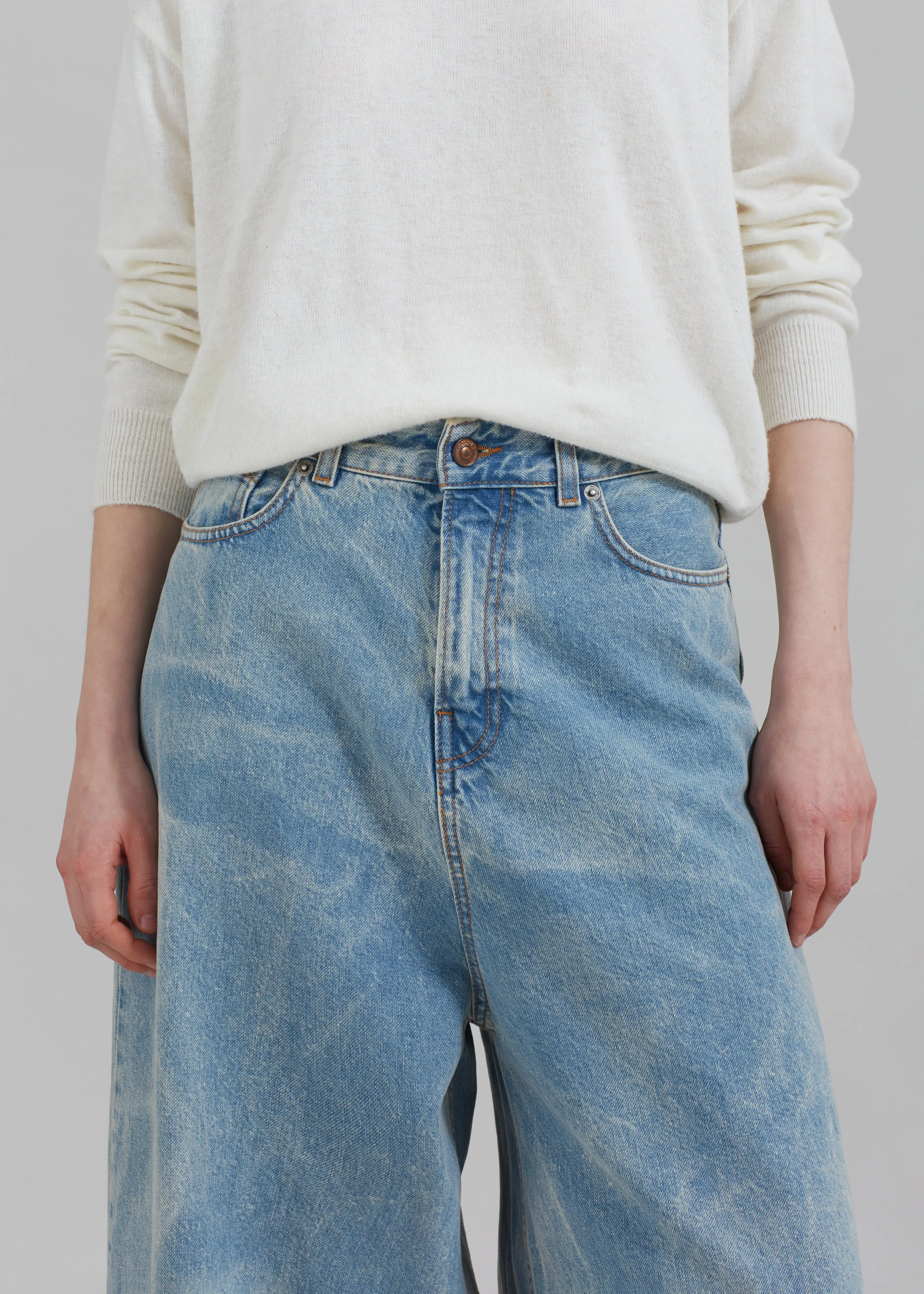 Haikure Big Bethany Jeans - Bleach Blue sold by Frankie Shop product image thumbnail 3