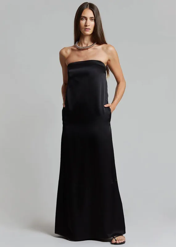 Esse Studios Column Dress - Black made by Frankie Shop