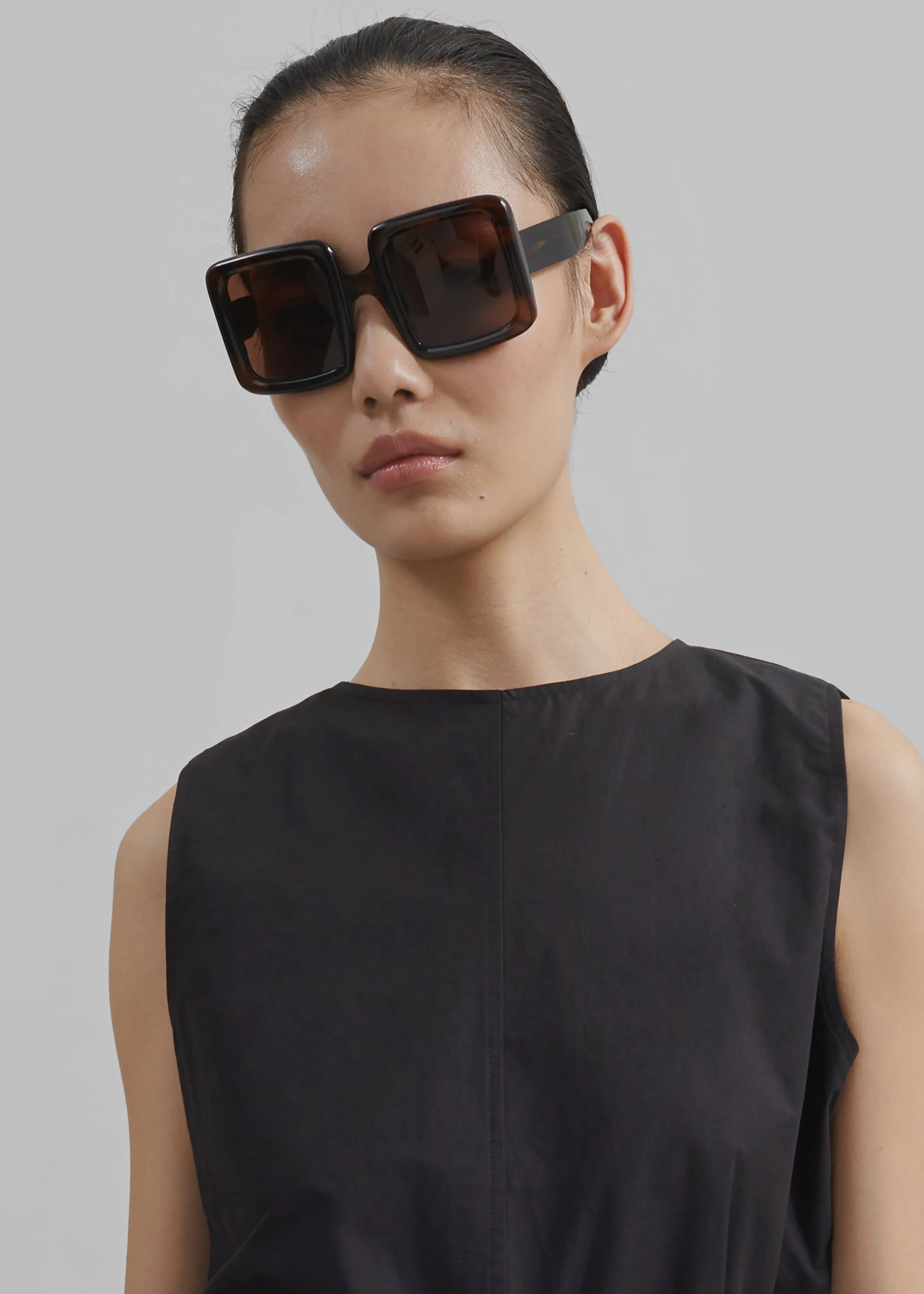 Romy Belted Midi Dress - Black sold by Frankie Shop product image thumbnail 5