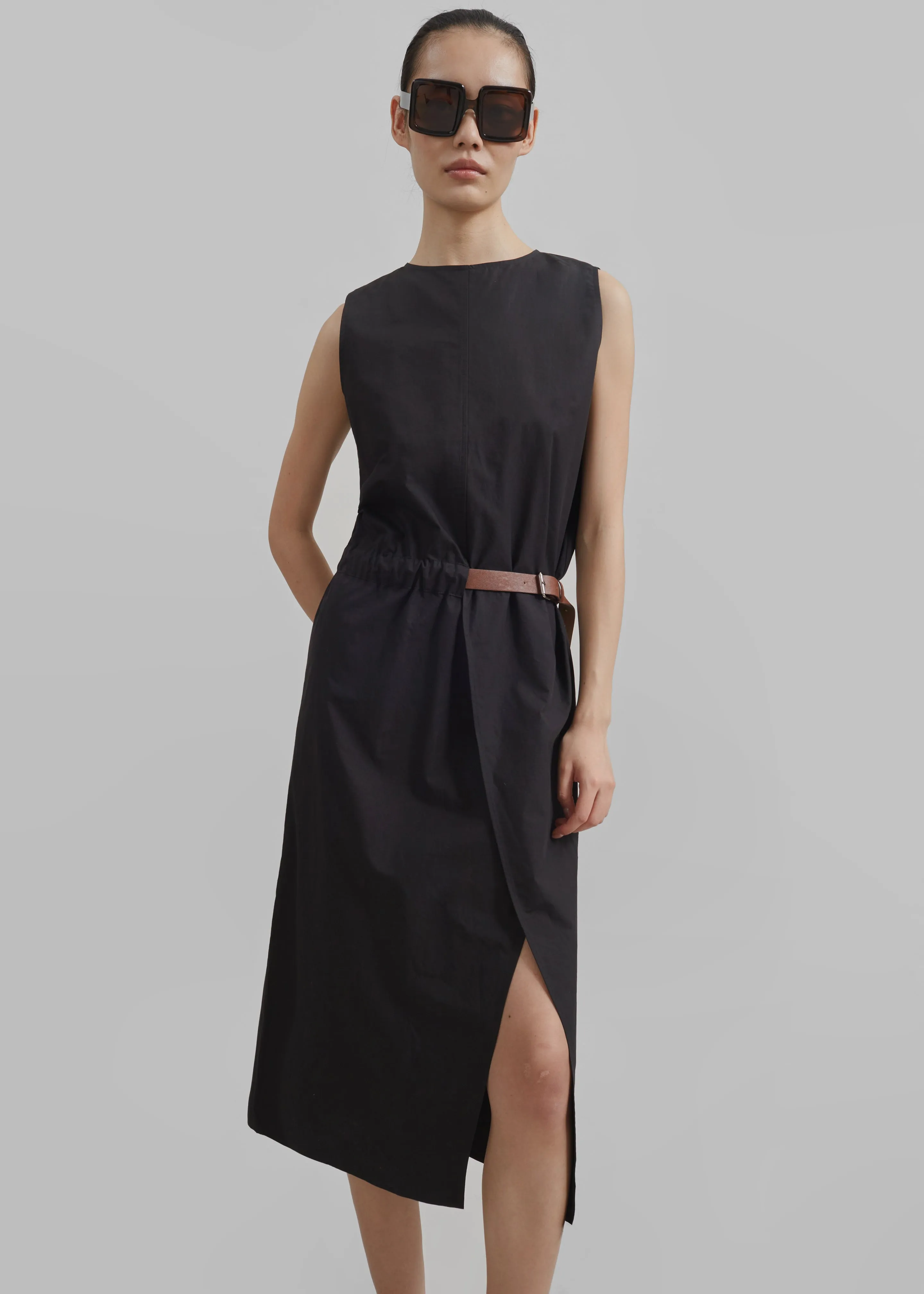Romy Belted Midi Dress - Black sold by Frankie Shop product image thumbnail 2