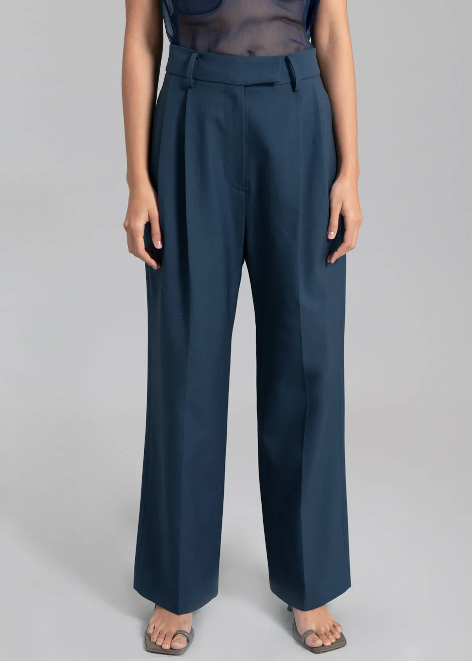 Georgina Wool Blend Pants - Navy sold by Frankie Shop product image thumbnail 3