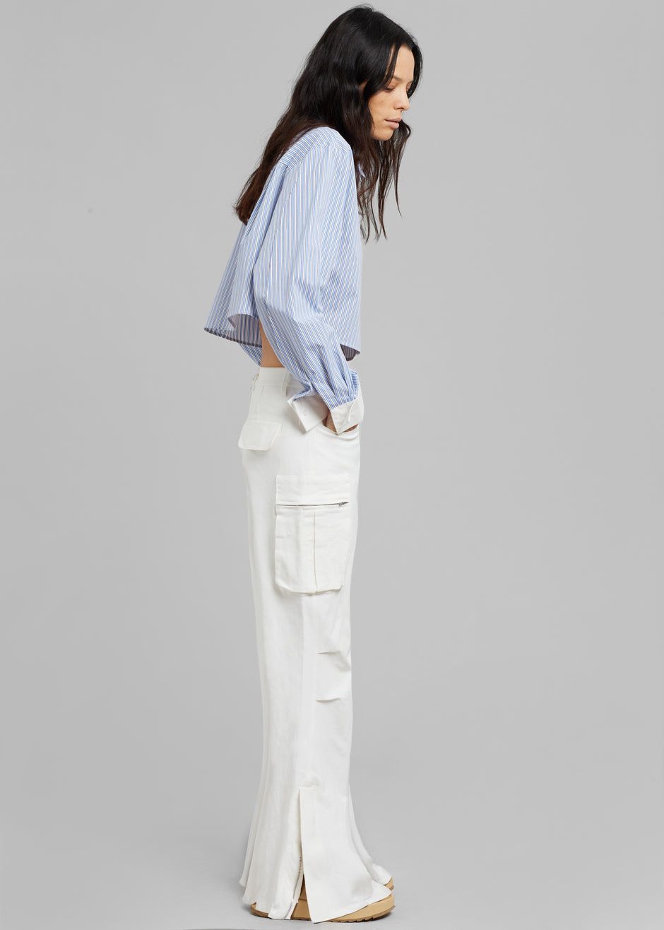 Lil Contrast Cuff Shirt - Blue Stripe sold by Frankie Shop product image thumbnail 6