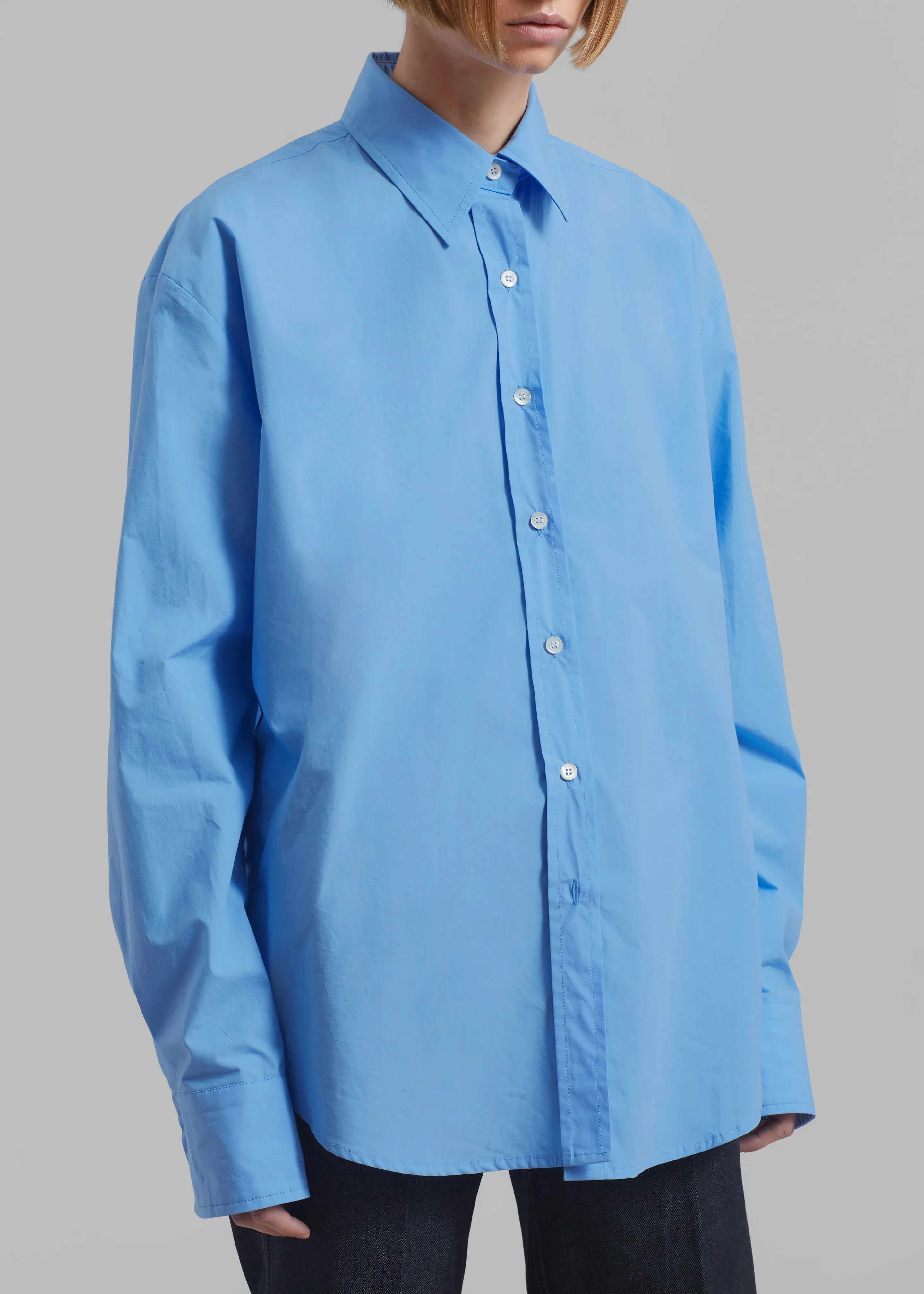 Neil Button Up Shirt - Blue sold by Frankie Shop product image thumbnail 5