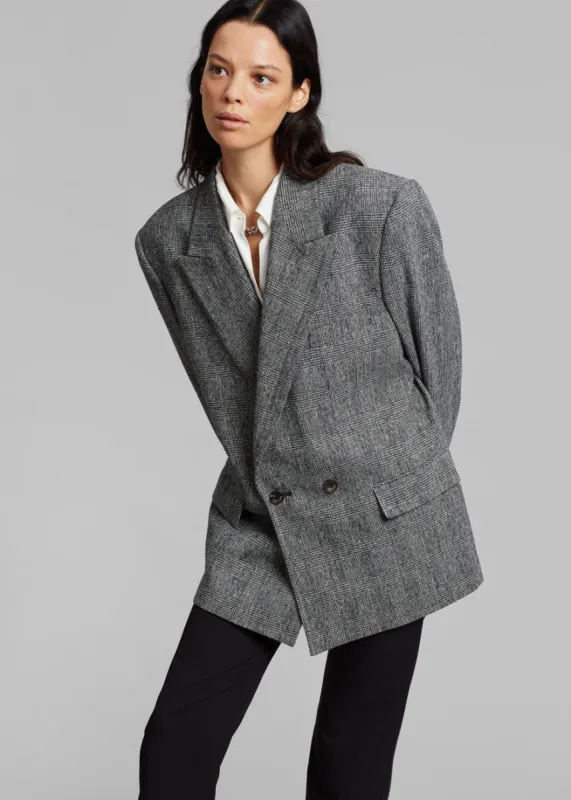 Maya Blazer - Prince De Galles Black/White made by Frankie Shop