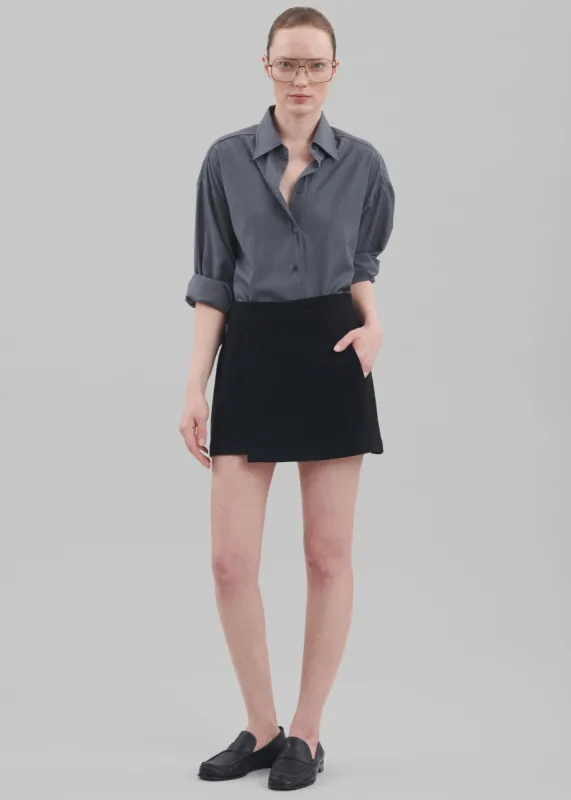 Julie Wrap Mini Skort - Black sold by Frankie Shop