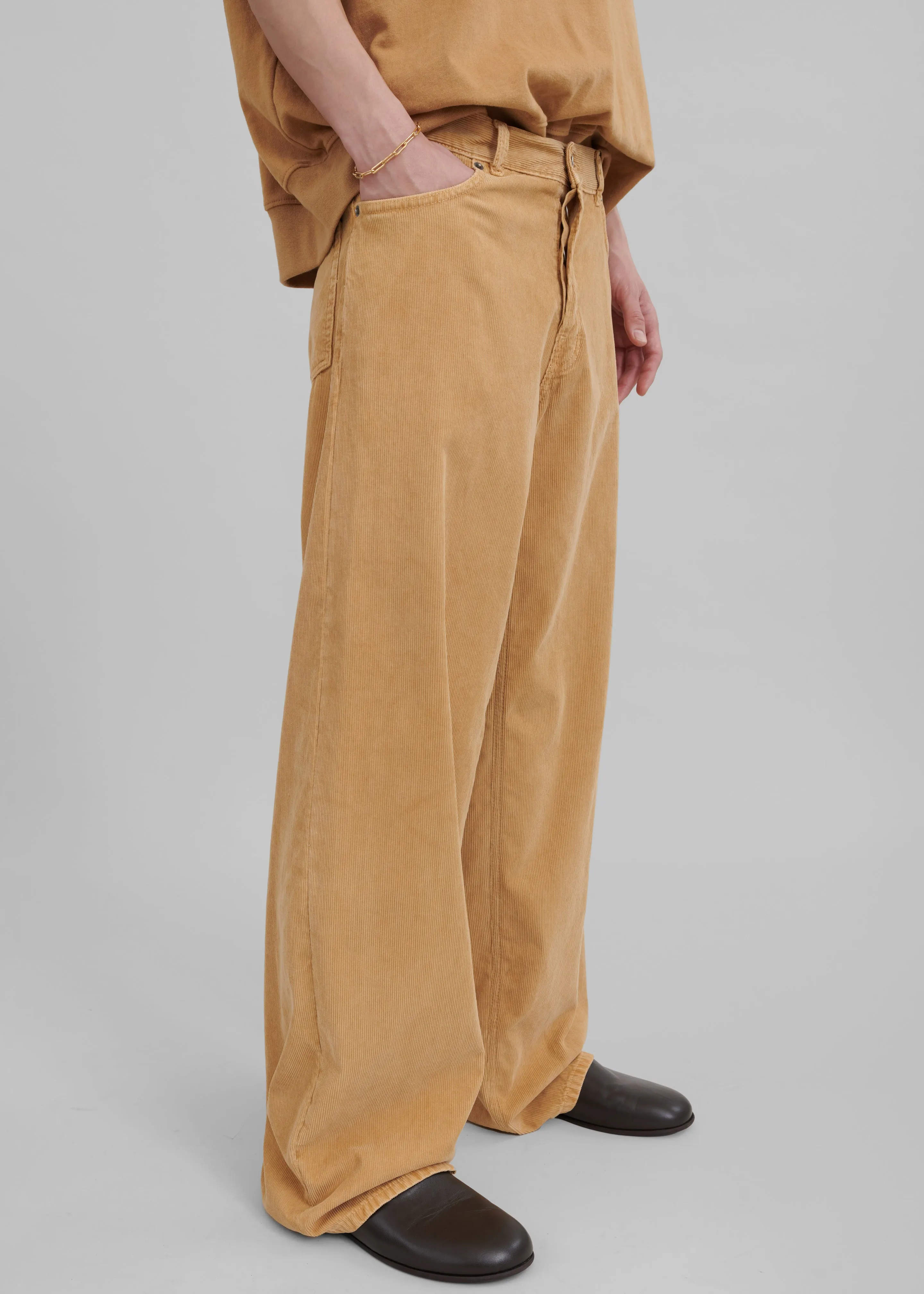 Haikure Bethany Velvet Pants - Taupe sold by Frankie Shop