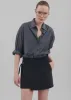 Julie Wrap Mini Skort - Black sold by Frankie Shop