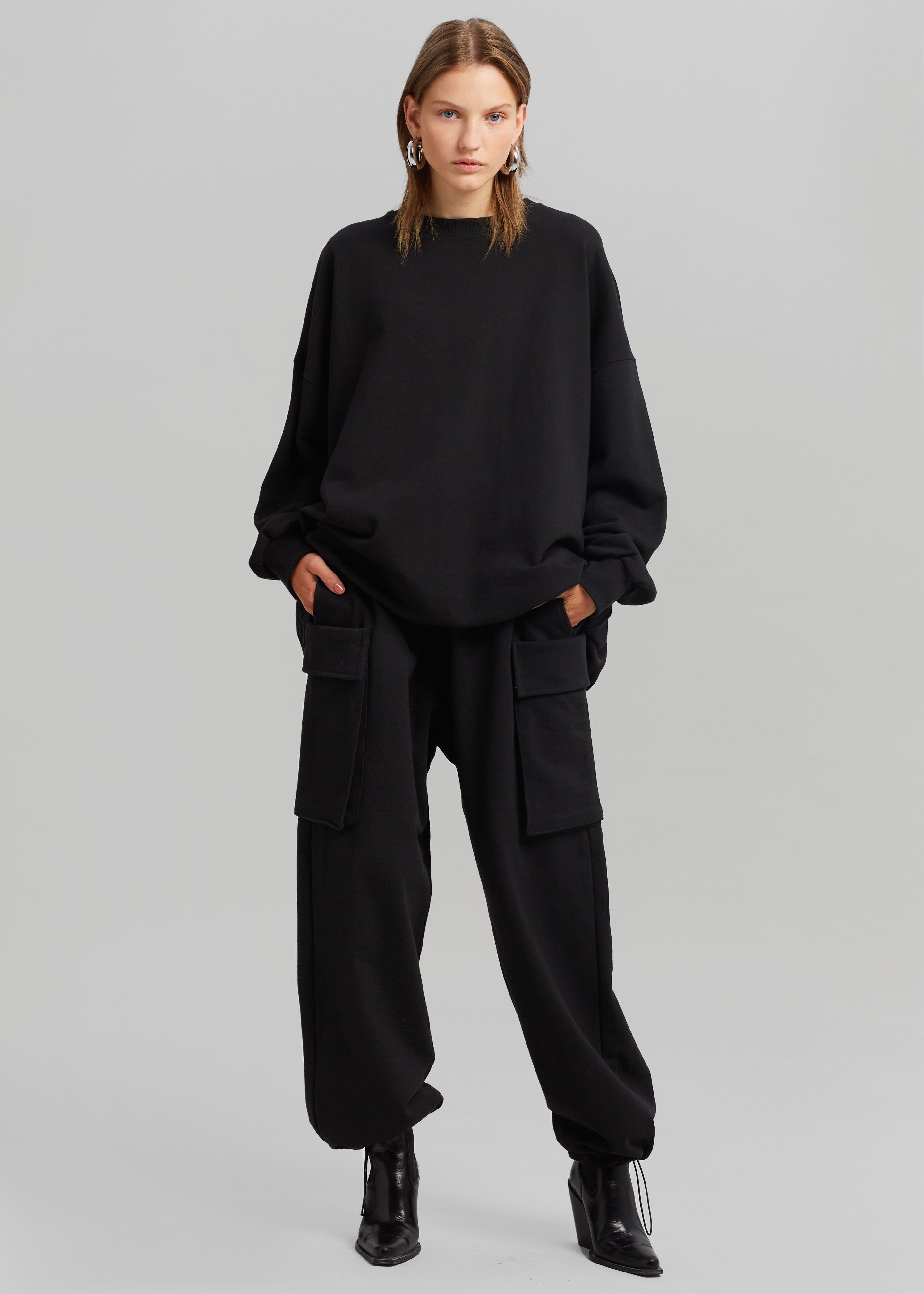 Aliz Cargo Sweatpants - Black sold by Frankie Shop product image thumbnail 4