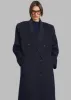 Gaia Double Breasted Coat - Navy sold by Frankie Shop