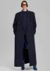 Gaia Double Breasted Coat - Navy sold by Frankie Shop
