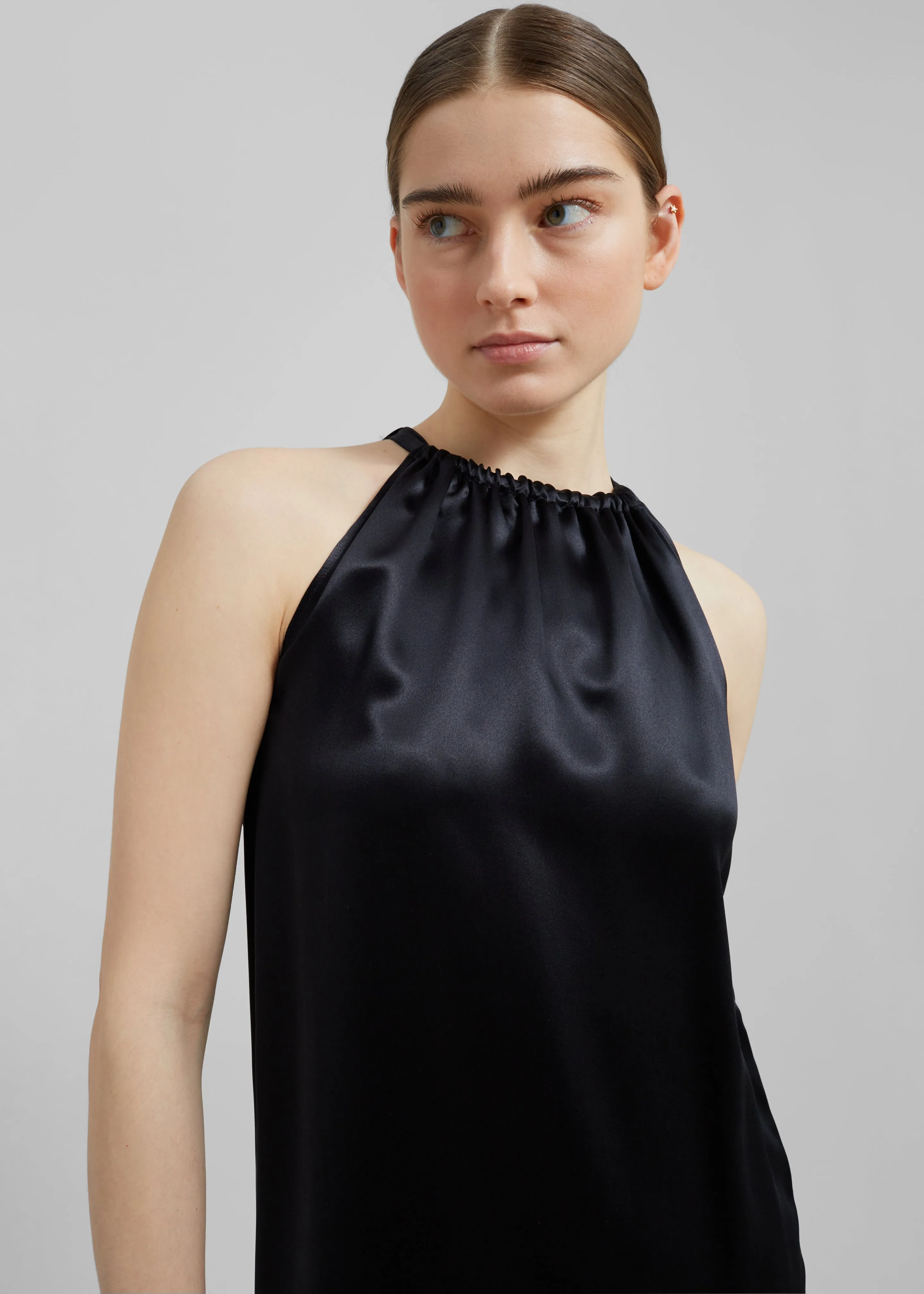 Loulou Studio Morene Long Dress - Black sold by Frankie Shop product image thumbnail 4