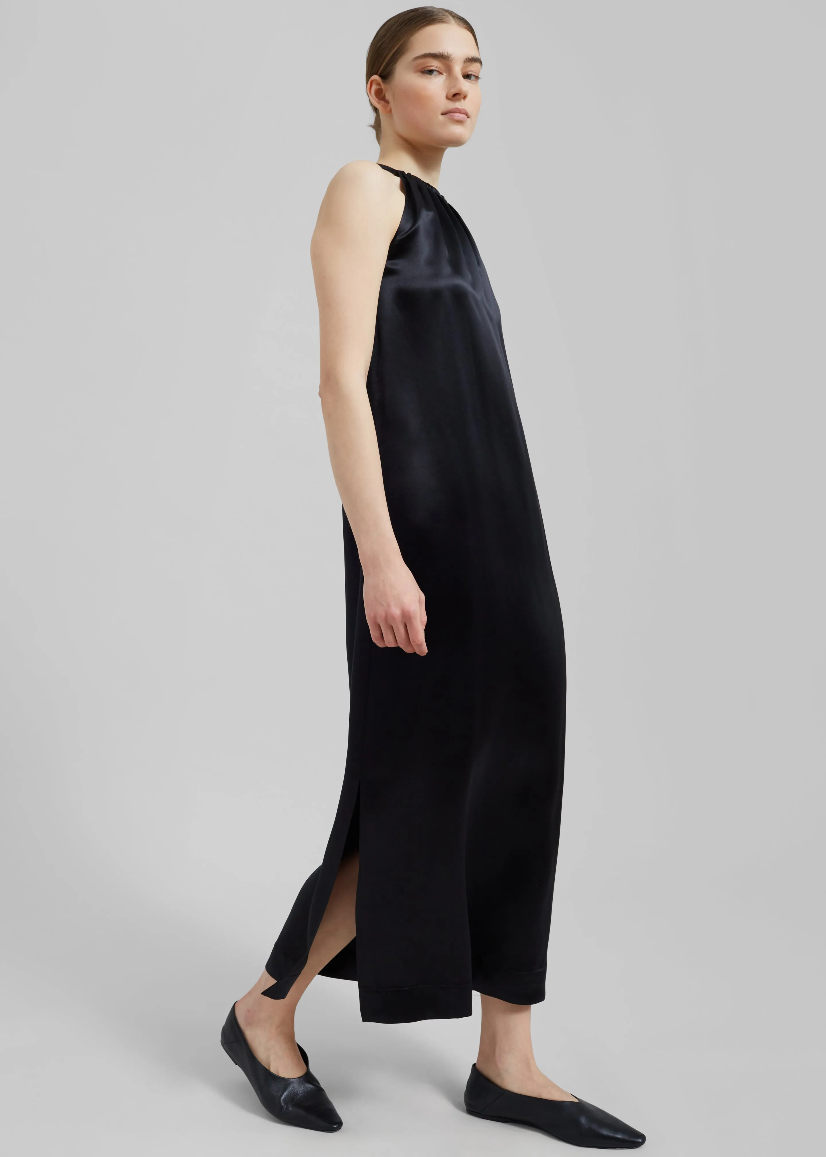Loulou Studio Morene Long Dress - Black sold by Frankie Shop product image thumbnail 3