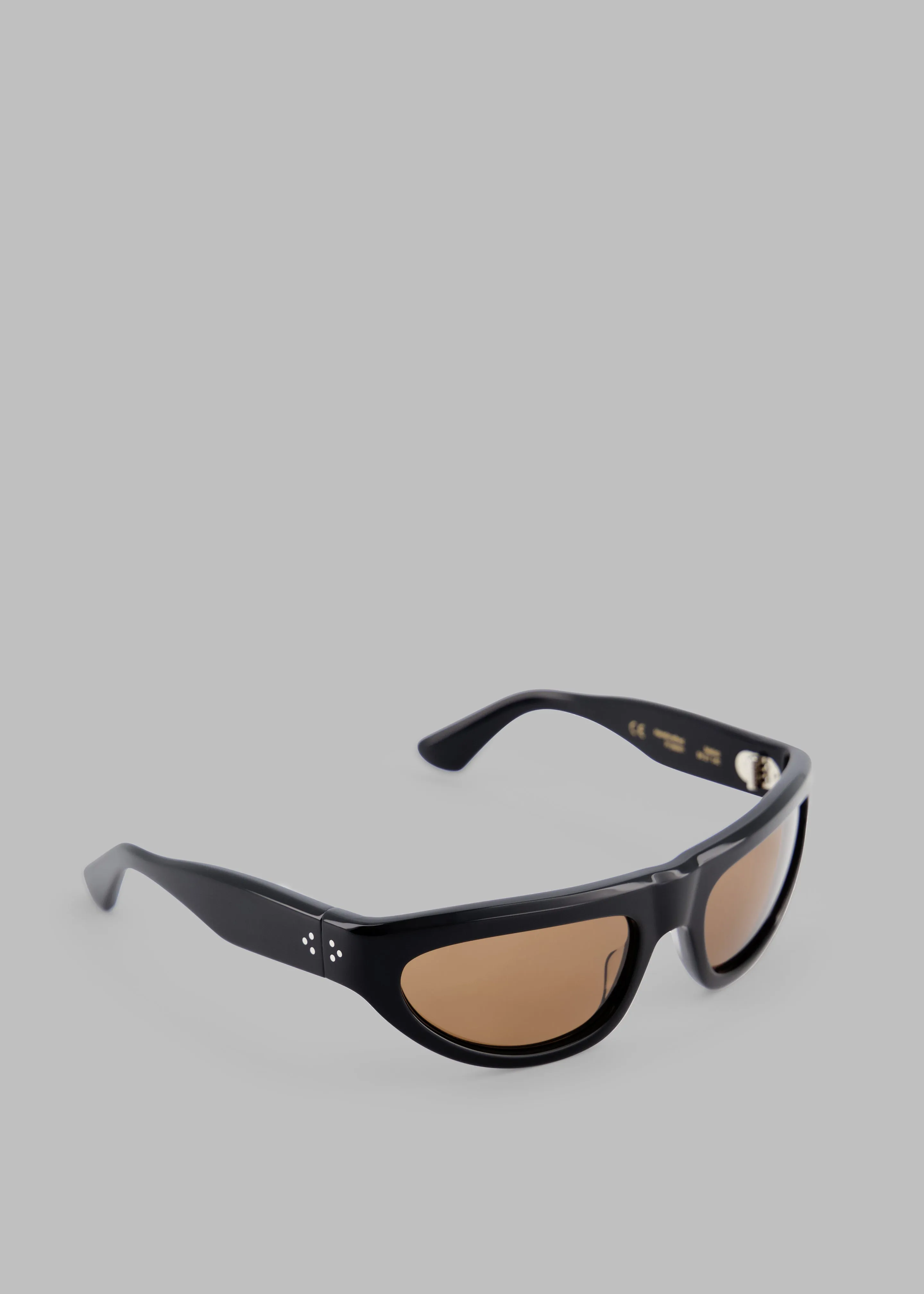 Port Tanger Malick Sunglasses - Black Acetate/Tobacco Lens sold by Frankie Shop product image thumbnail 3