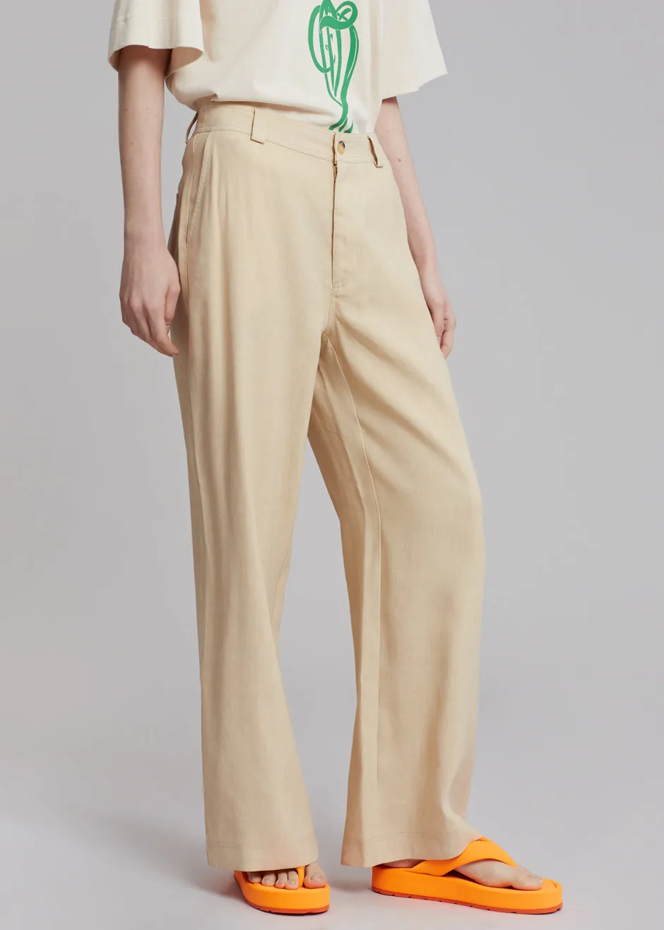 Rodebjer Annie Pants - Warm Sand sold by Frankie Shop product image thumbnail 4