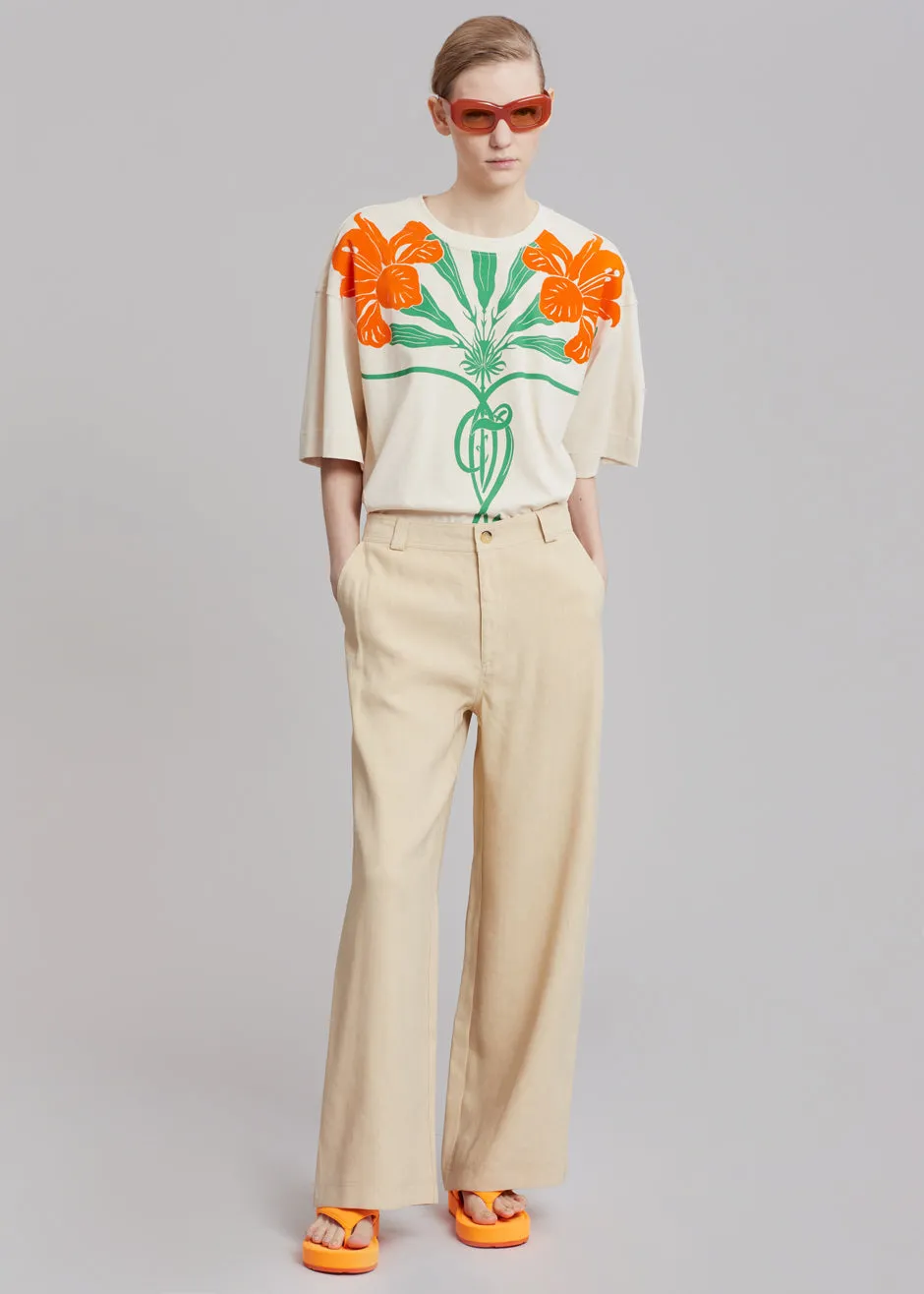 Rodebjer Annie Pants - Warm Sand sold by Frankie Shop product image thumbnail 3