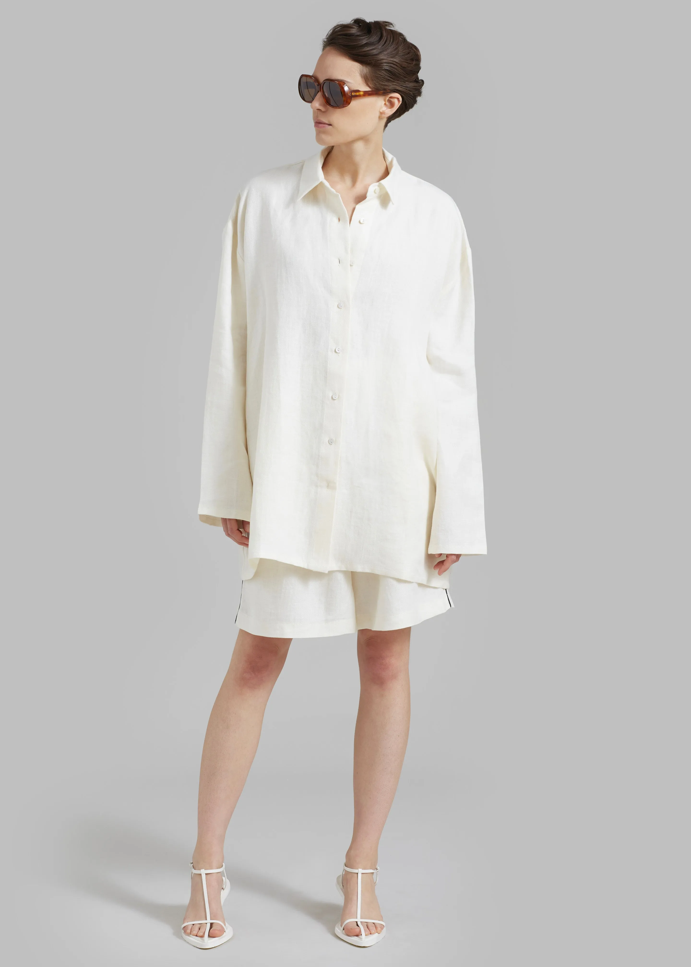 MATIN Supersized Shirt - Natural sold by Frankie Shop product image thumbnail 3