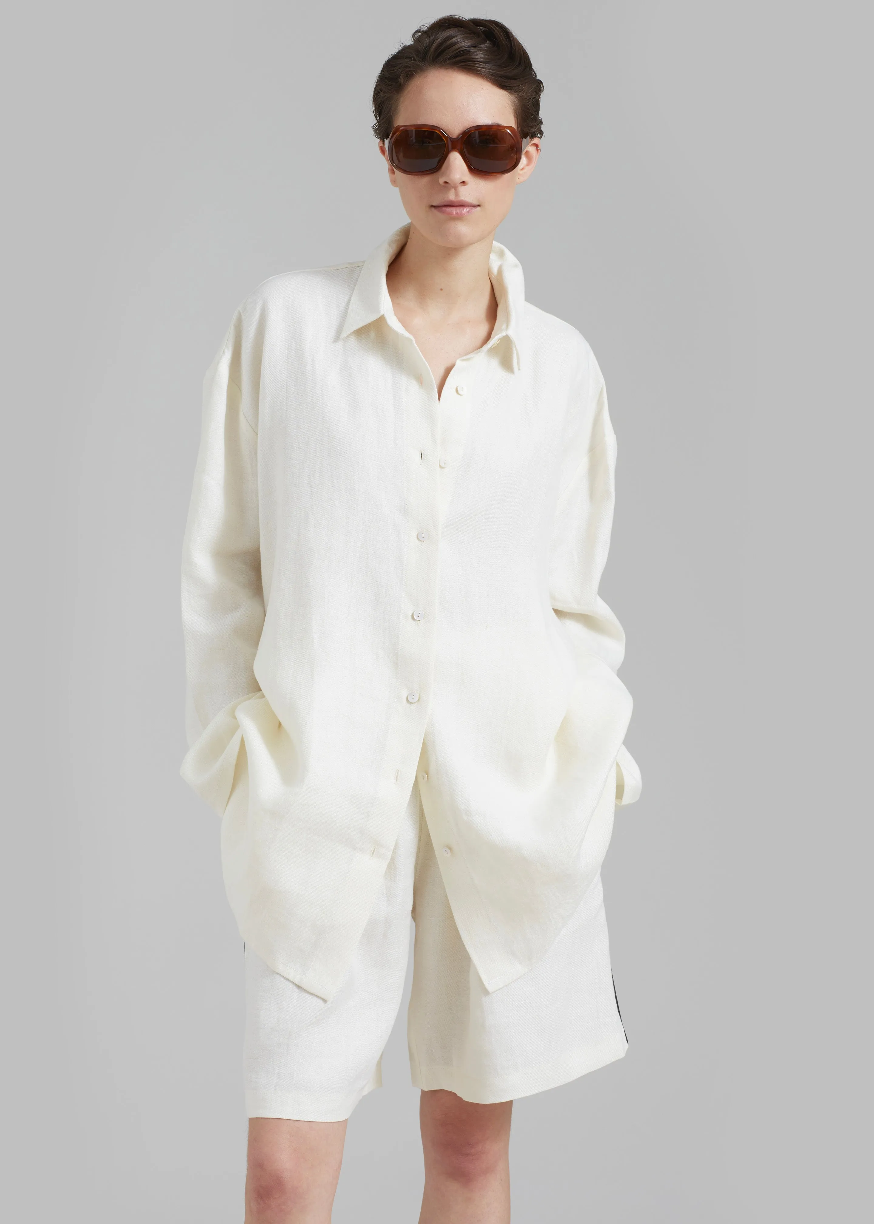 MATIN Supersized Shirt - Natural sold by Frankie Shop