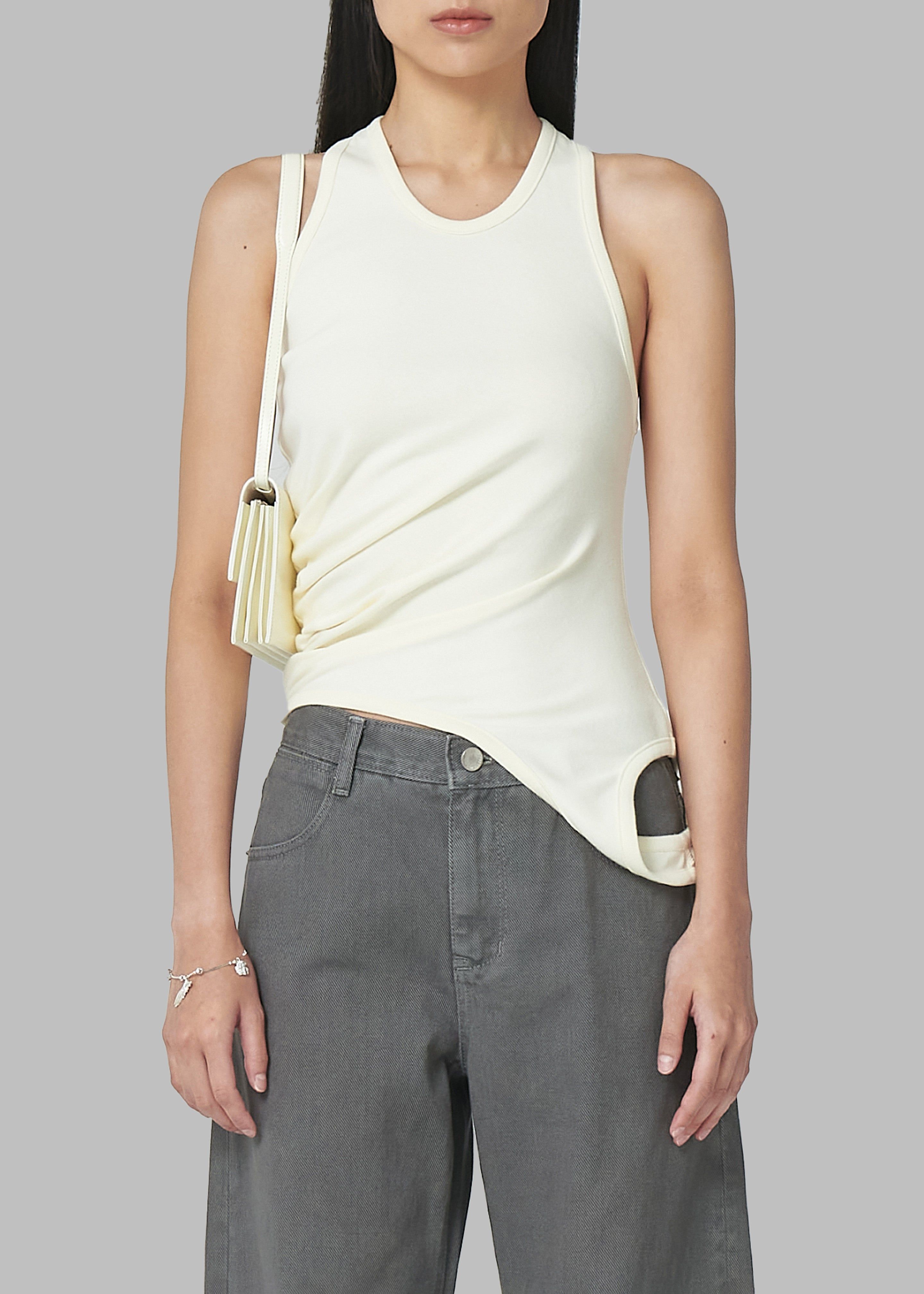 Low Classic Hole Point Top - Cream sold by Frankie Shop product image thumbnail 3