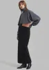 Miranda Long Pencil Skirt - Black sold by Frankie Shop