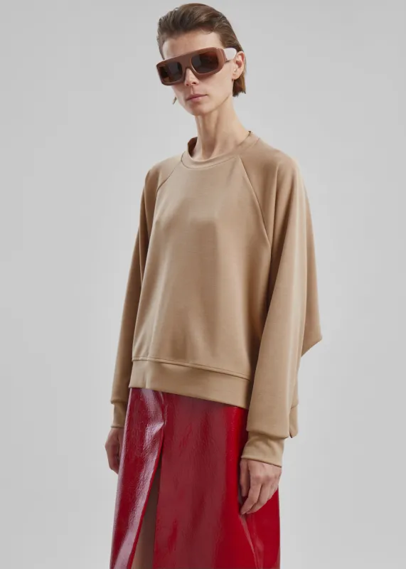 Ali Sweatshirt - Beige made by Frankie Shop