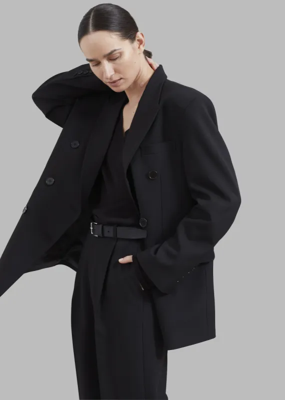 Nessi Double Breasted Blazer - Black sold by Frankie Shop